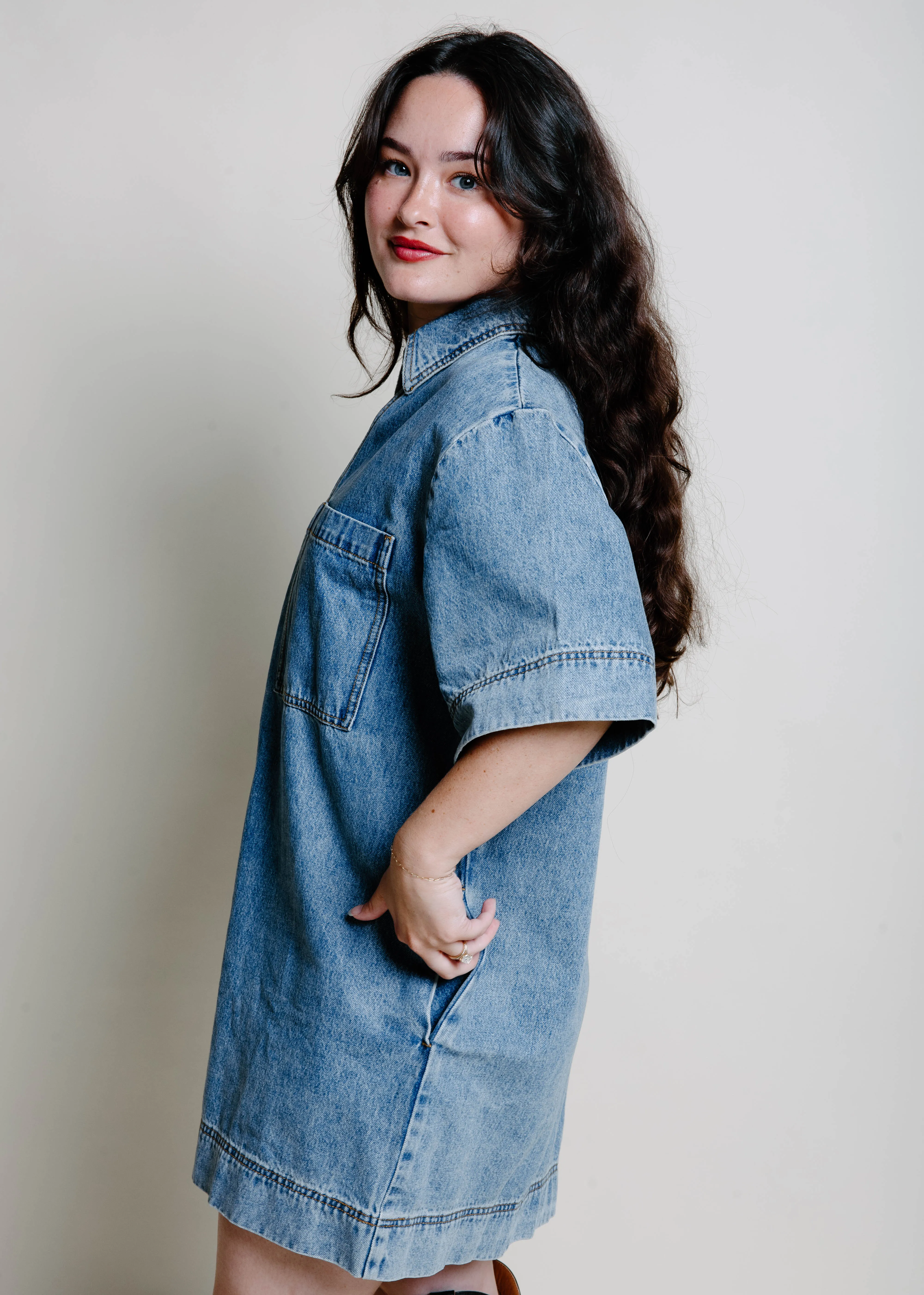 Dollie Denim Dress sold by Vinnie Louise product image thumbnail 4