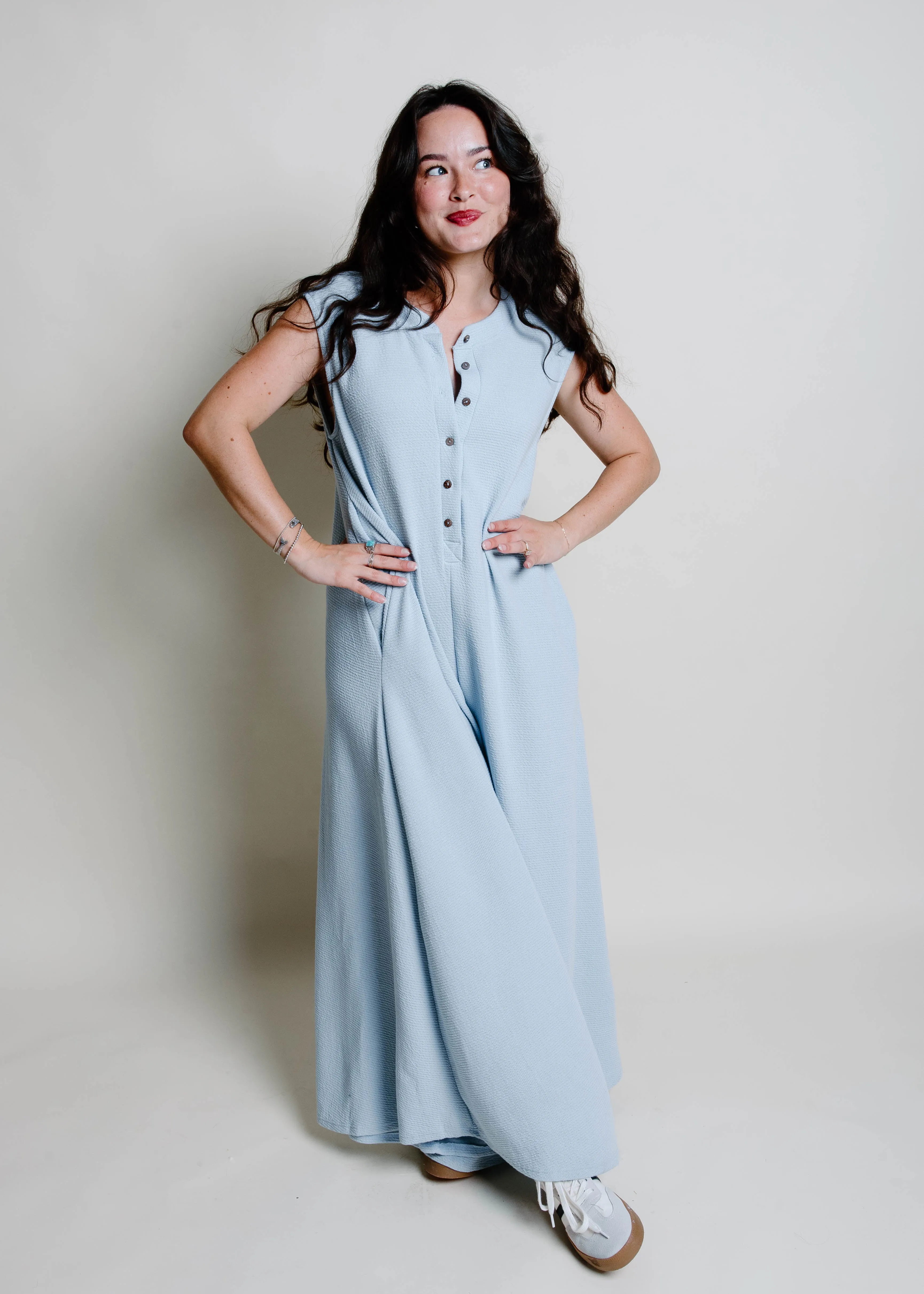Este Jumpsuit - Light Blue sold by Vinnie Louise product image thumbnail 3