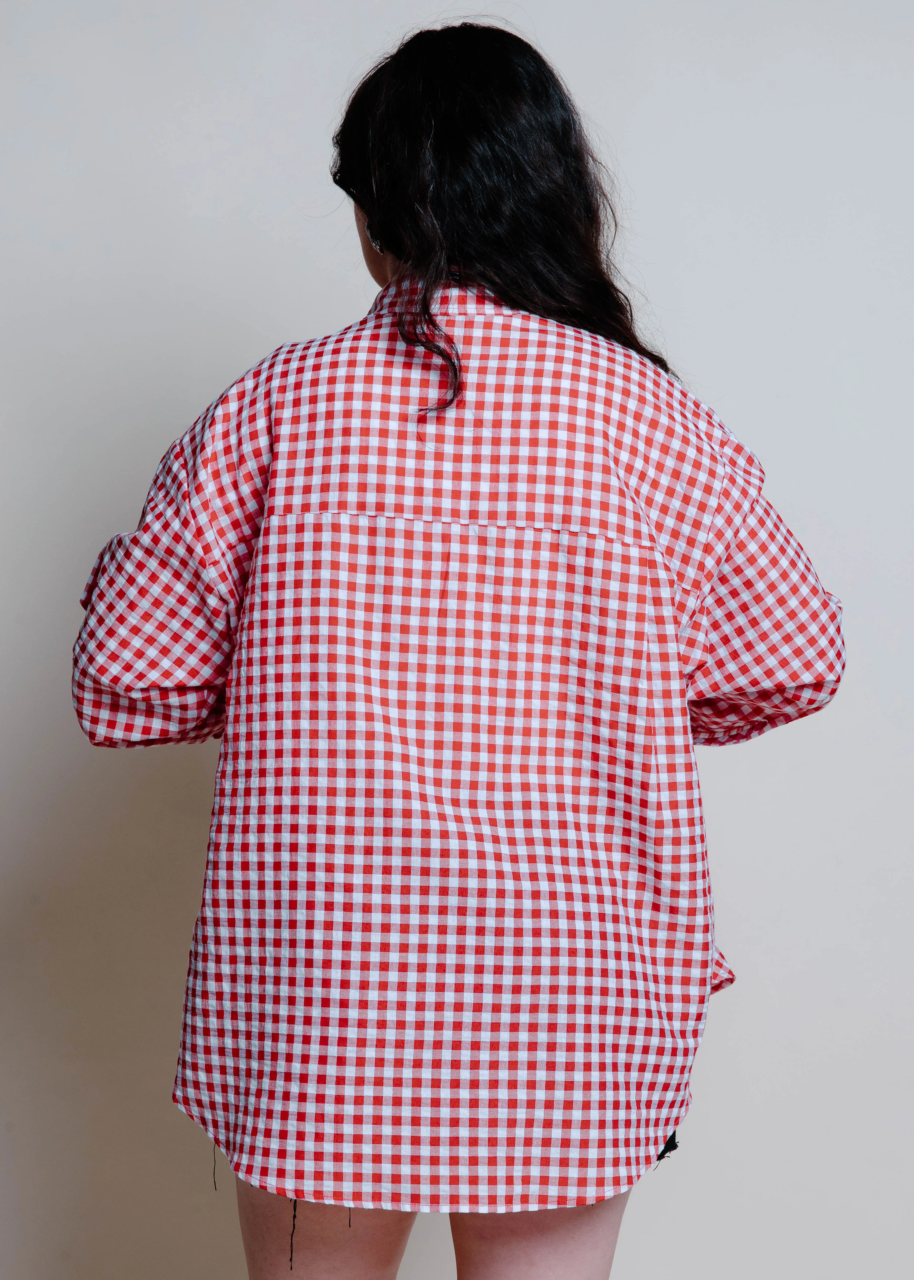 Countryside Gingham Button Down - Red sold by Vinnie Louise product image thumbnail 4