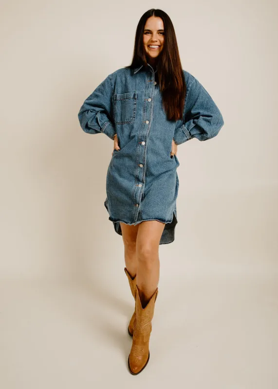 Lois Denim Shirt Dress sold by Vinnie Louise