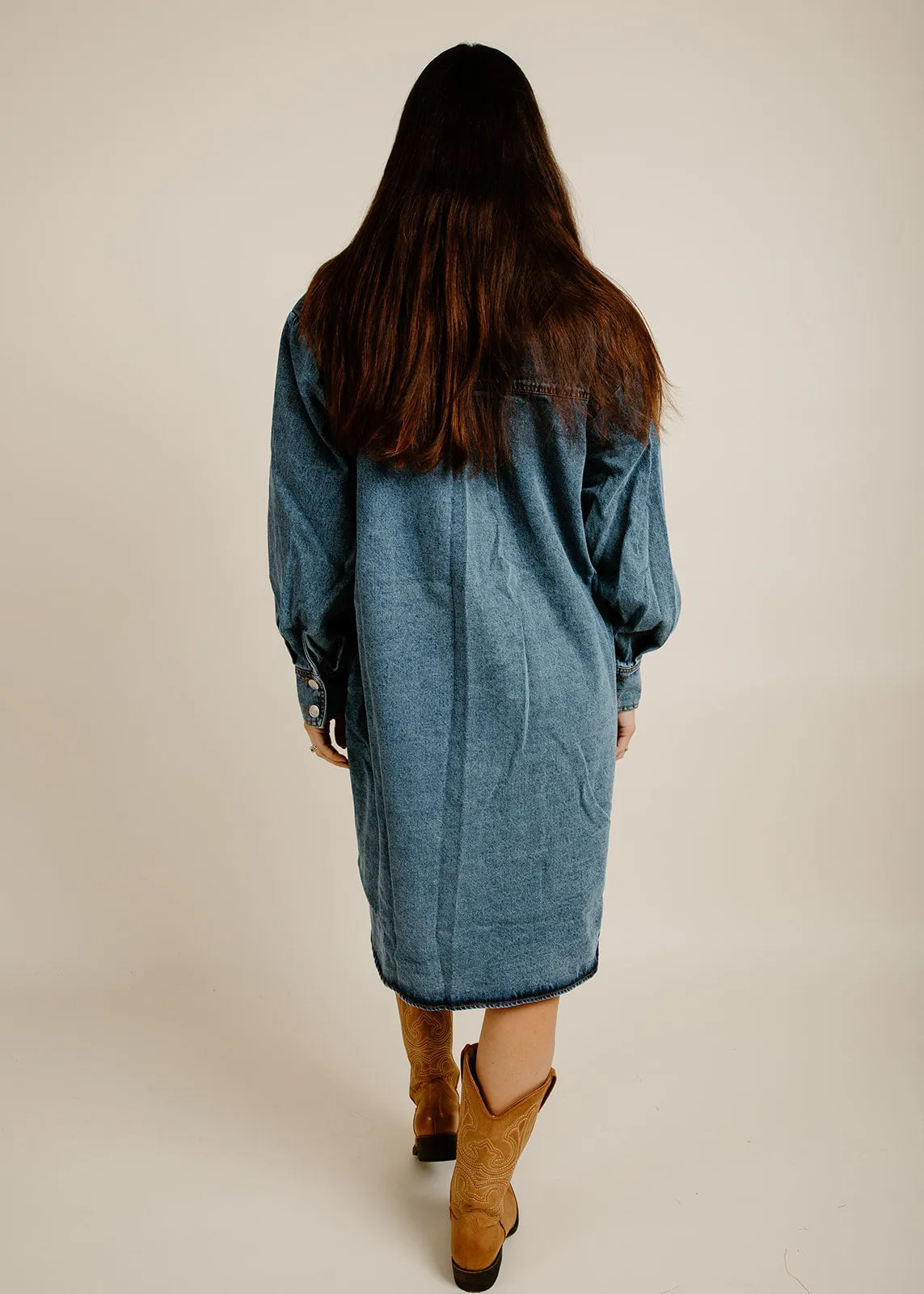 Lois Denim Shirt Dress sold by Vinnie Louise product image thumbnail 4