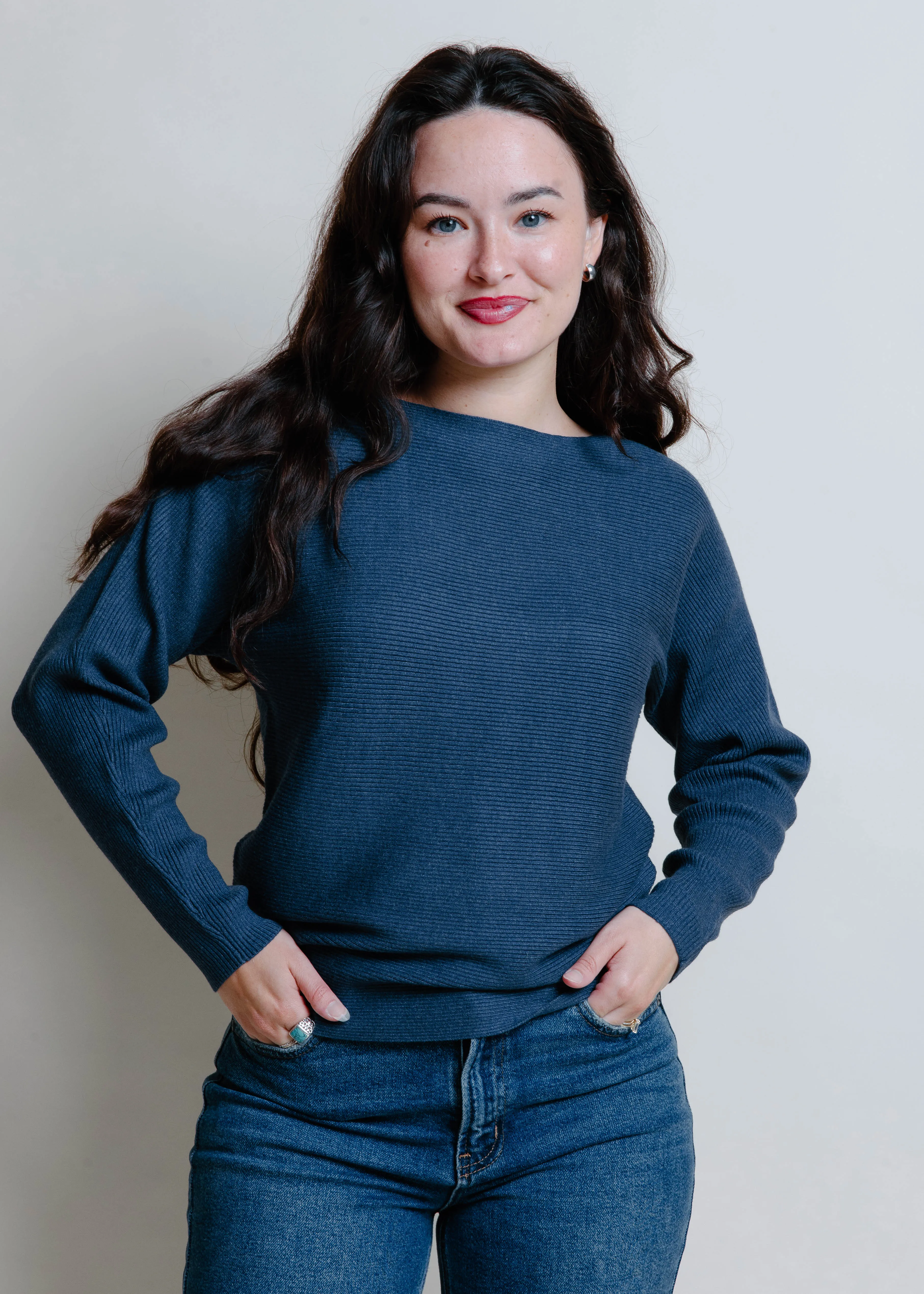 Shelbie Sweater - Blue sold by Vinnie Louise product image thumbnail 2