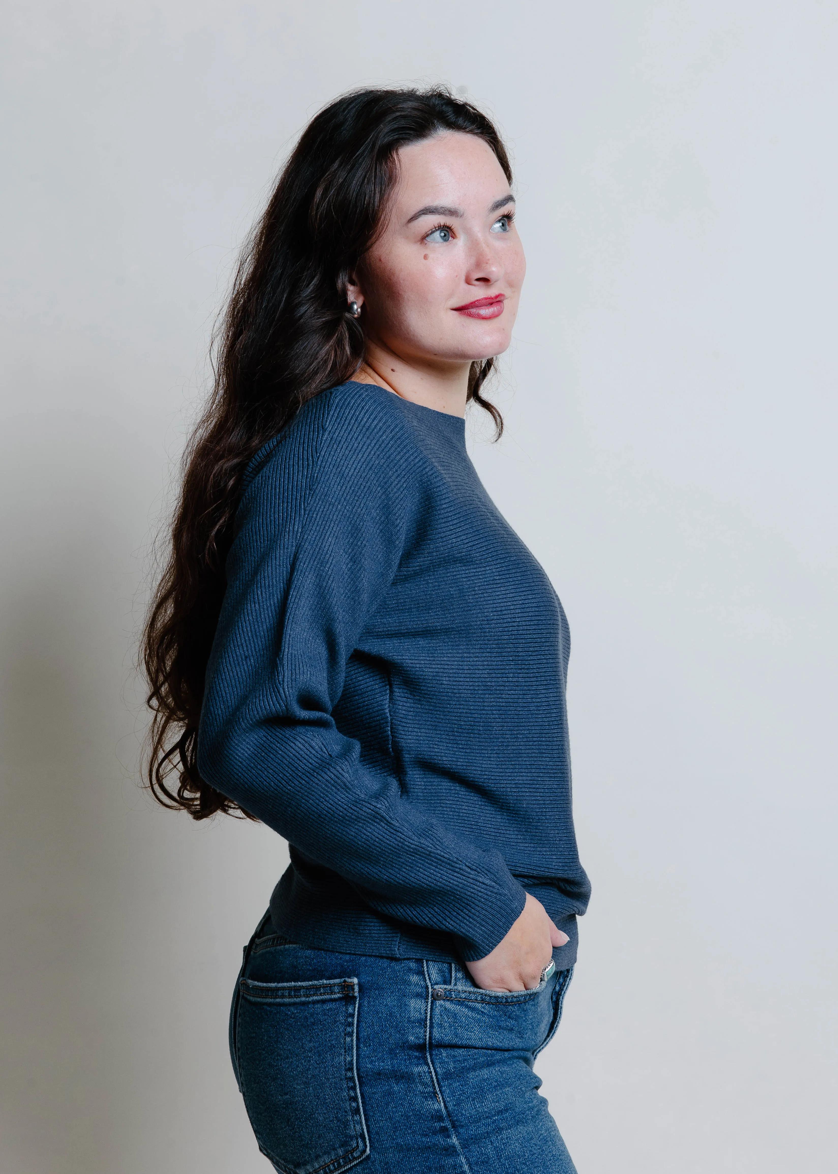 Shelbie Sweater - Blue sold by Vinnie Louise product image thumbnail 3