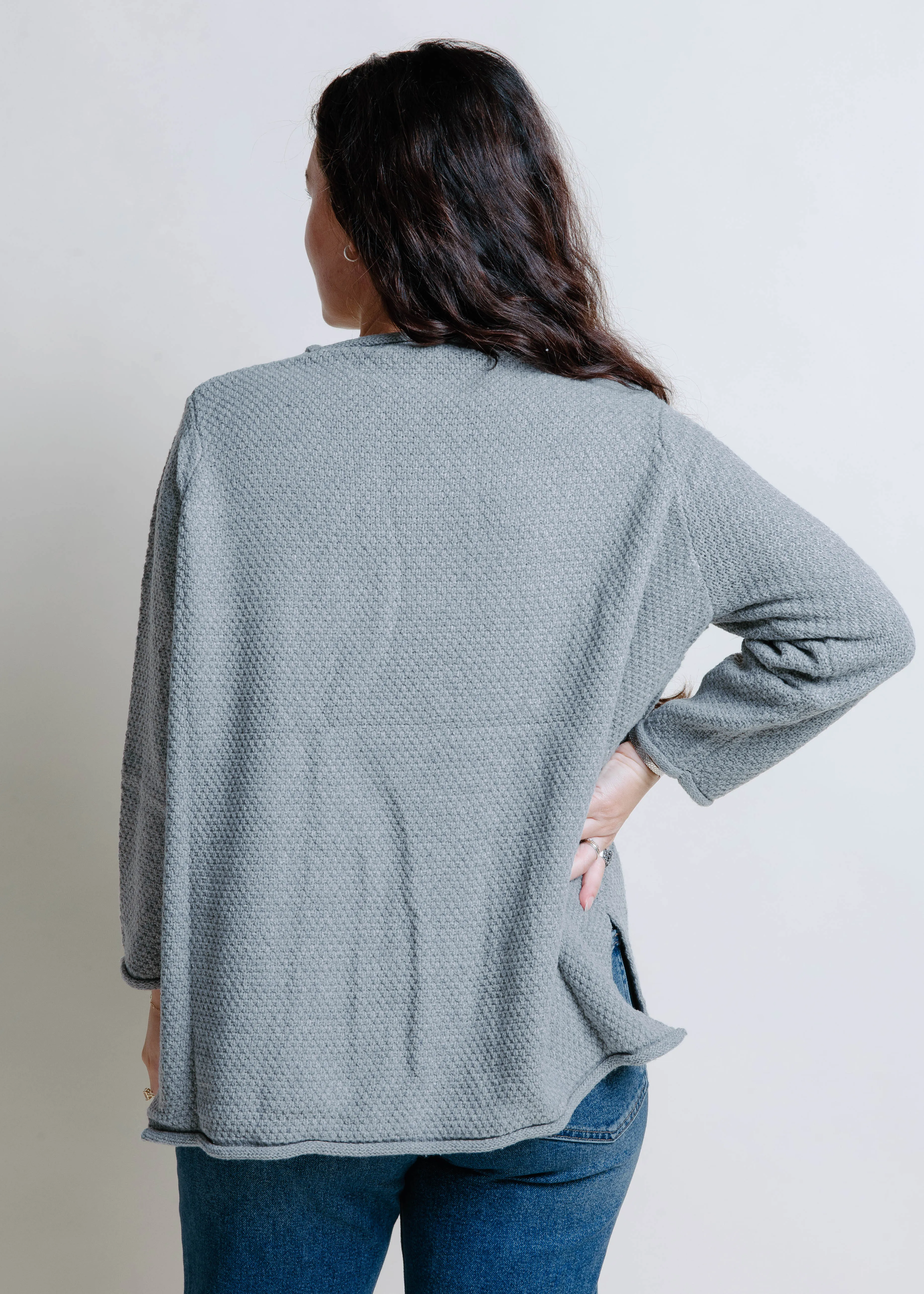 Lina Pullover Sweater - Cement sold by Vinnie Louise product image thumbnail 4