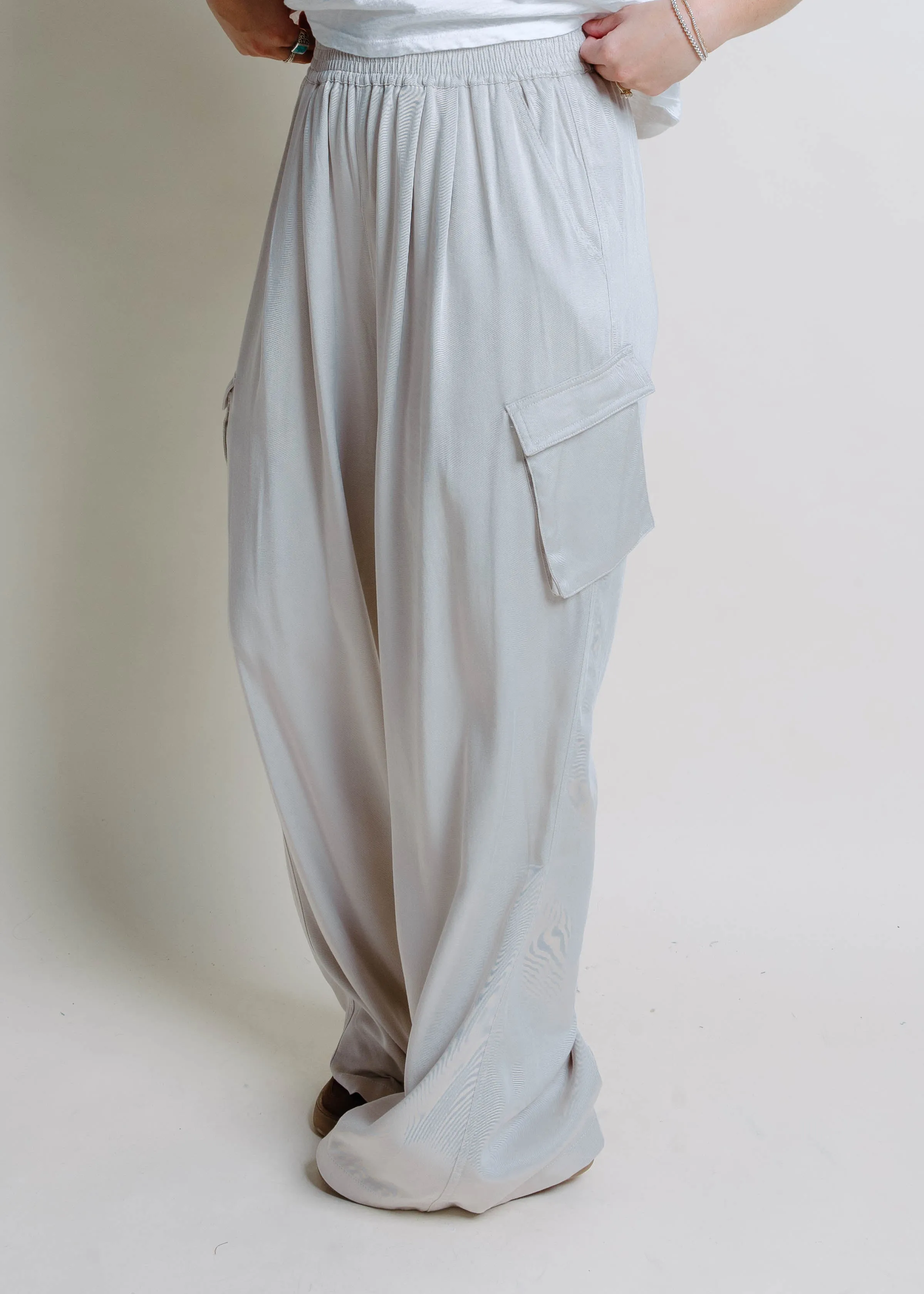 The Hillsboro Cargo Pants - Cloud sold by Vinnie Louise product image thumbnail 2
