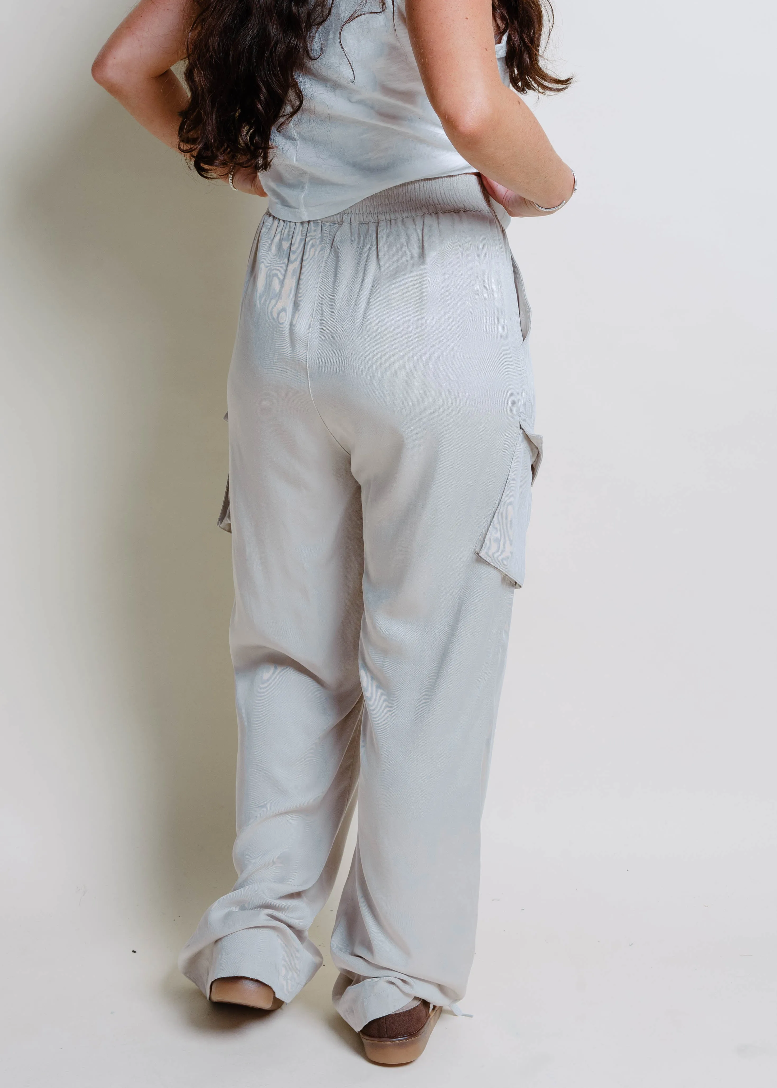 The Hillsboro Cargo Pants - Cloud sold by Vinnie Louise product image thumbnail 3