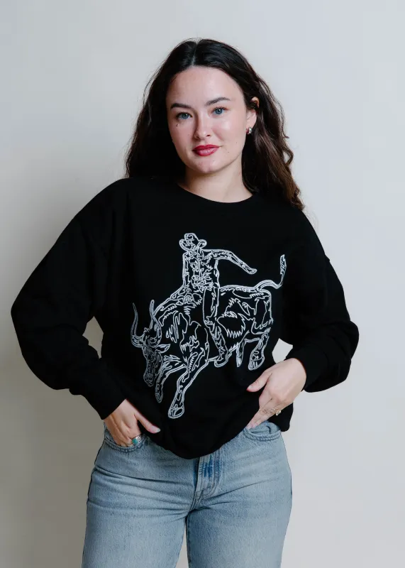 Western Knit Sweater - Black sold by Vinnie Louise
