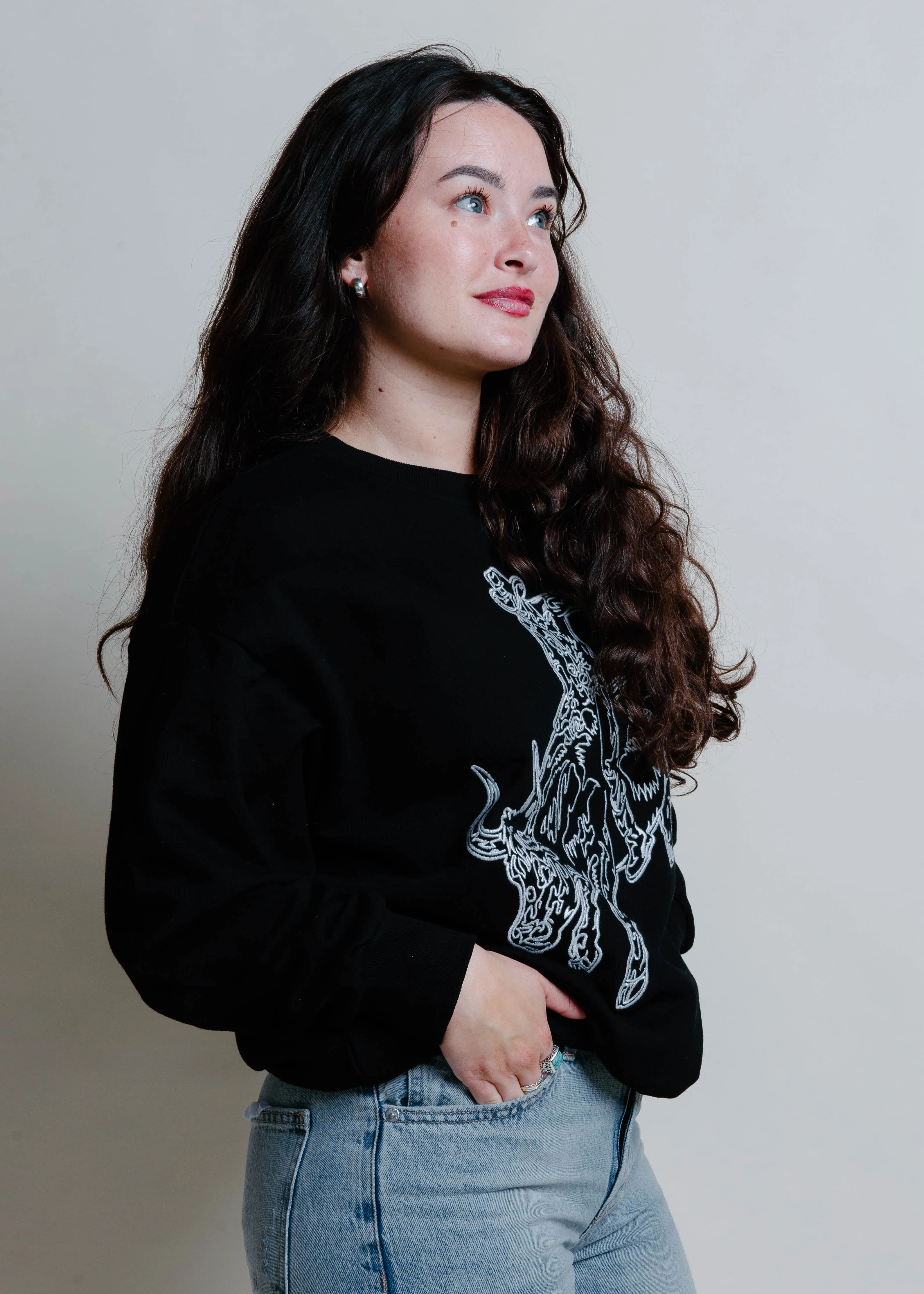 Western Knit Sweater - Black sold by Vinnie Louise product image thumbnail 3