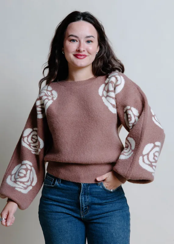 Penny Floral Knit Sweater sold by Vinnie Louise