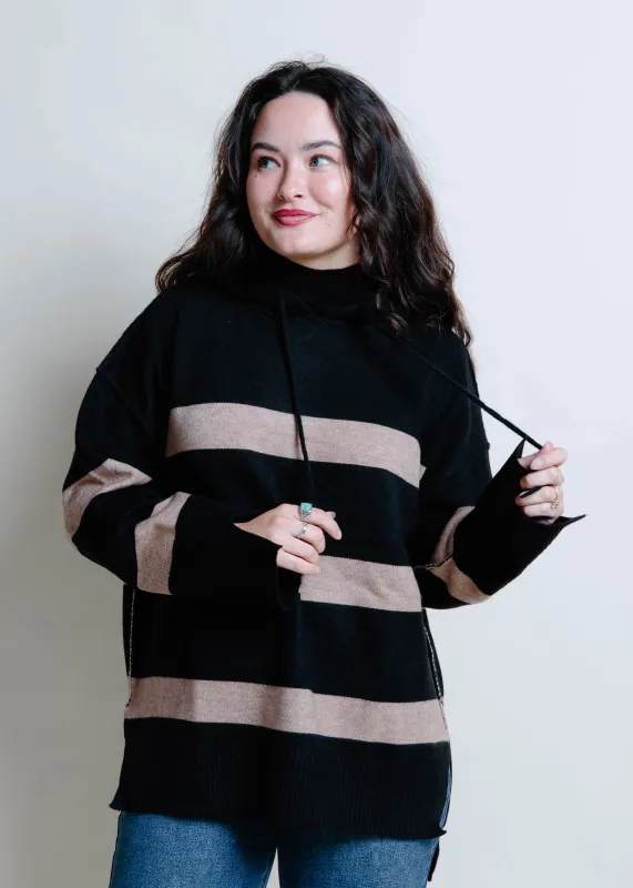 Clara Hooded Mockneck Sweater sold by Vinnie Louise