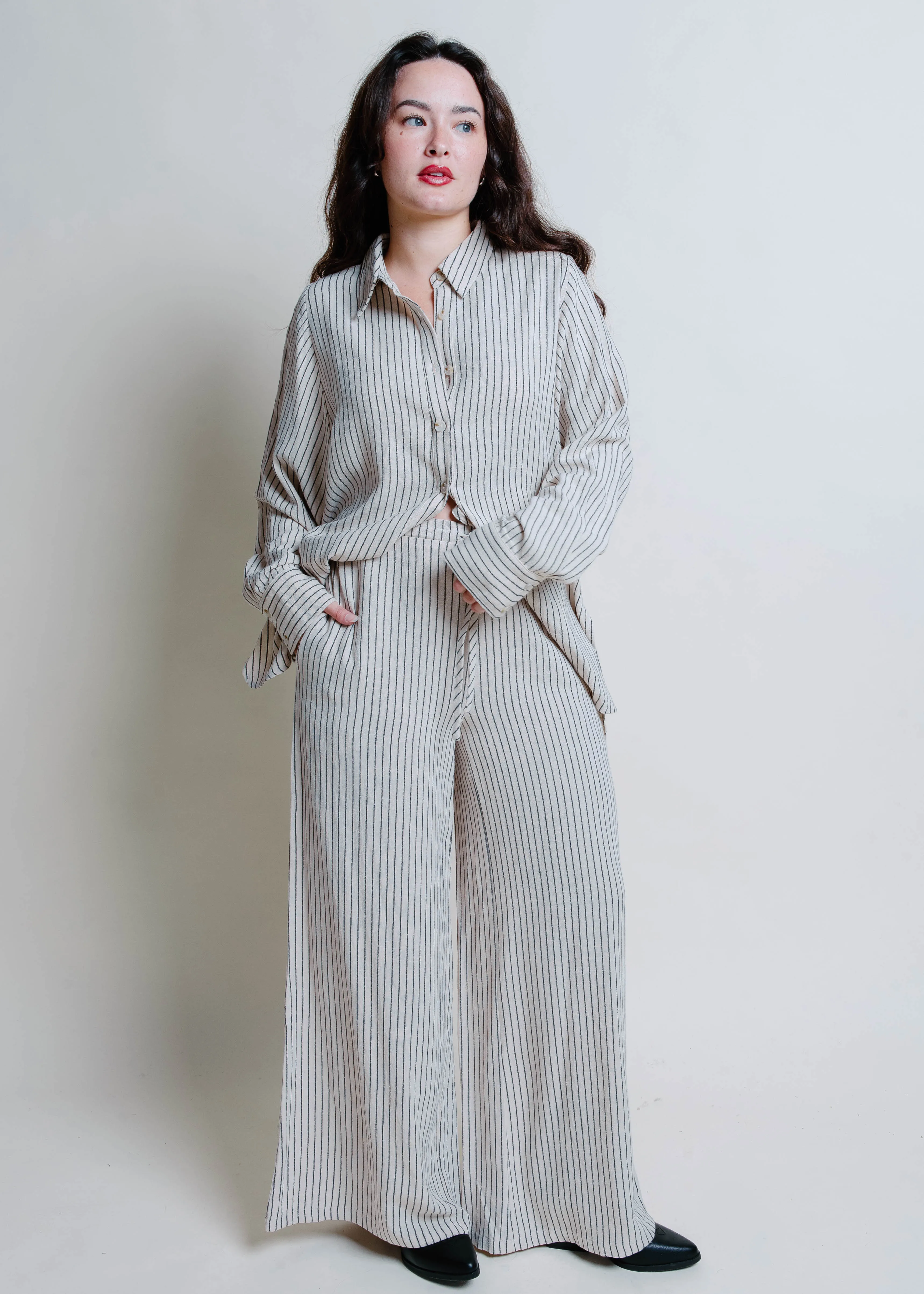 Sidney Striped Wide-Leg Pants sold by Vinnie Louise product image thumbnail 4