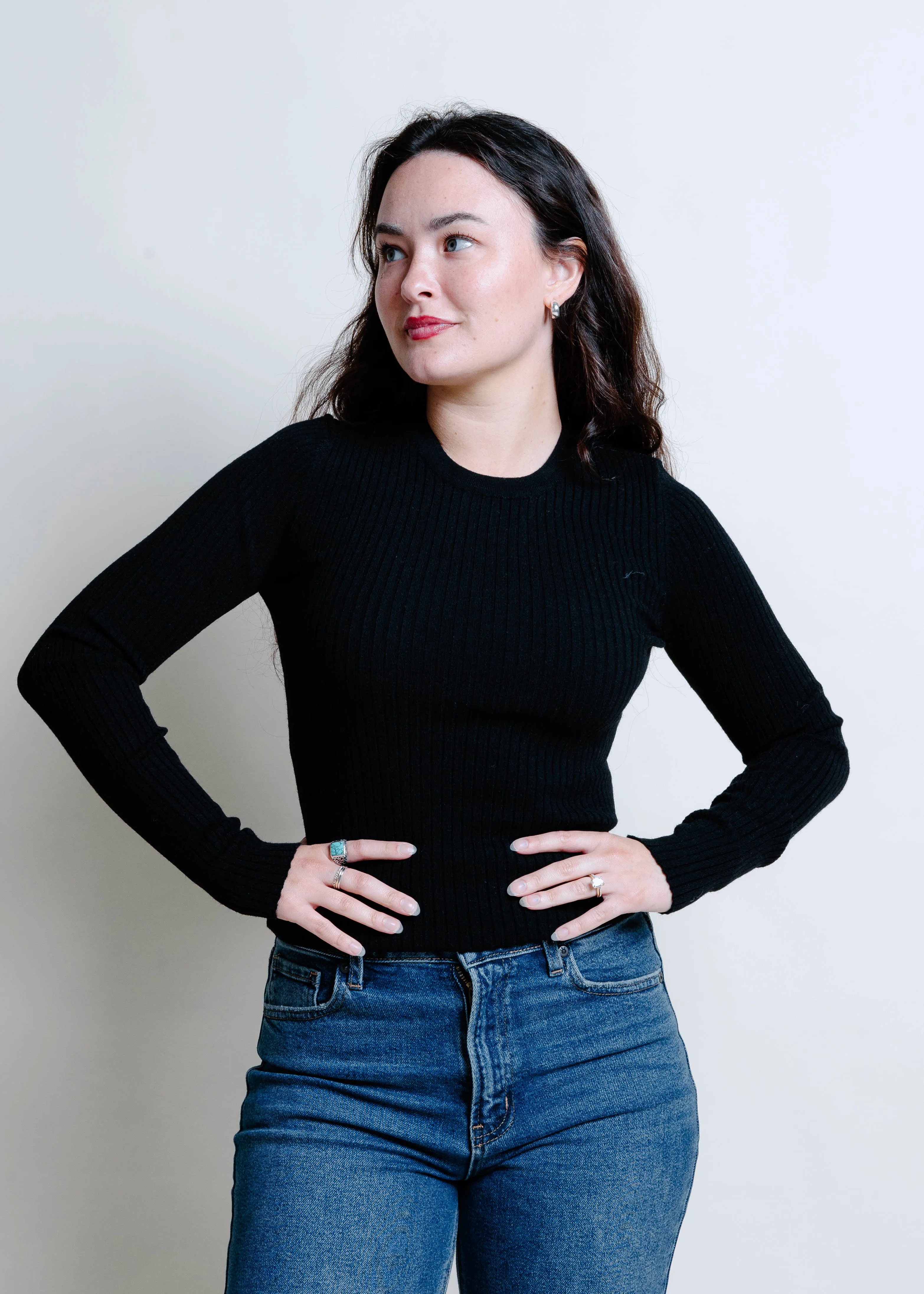 The Classic Ribbed Top - Black sold by Vinnie Louise product image thumbnail 3