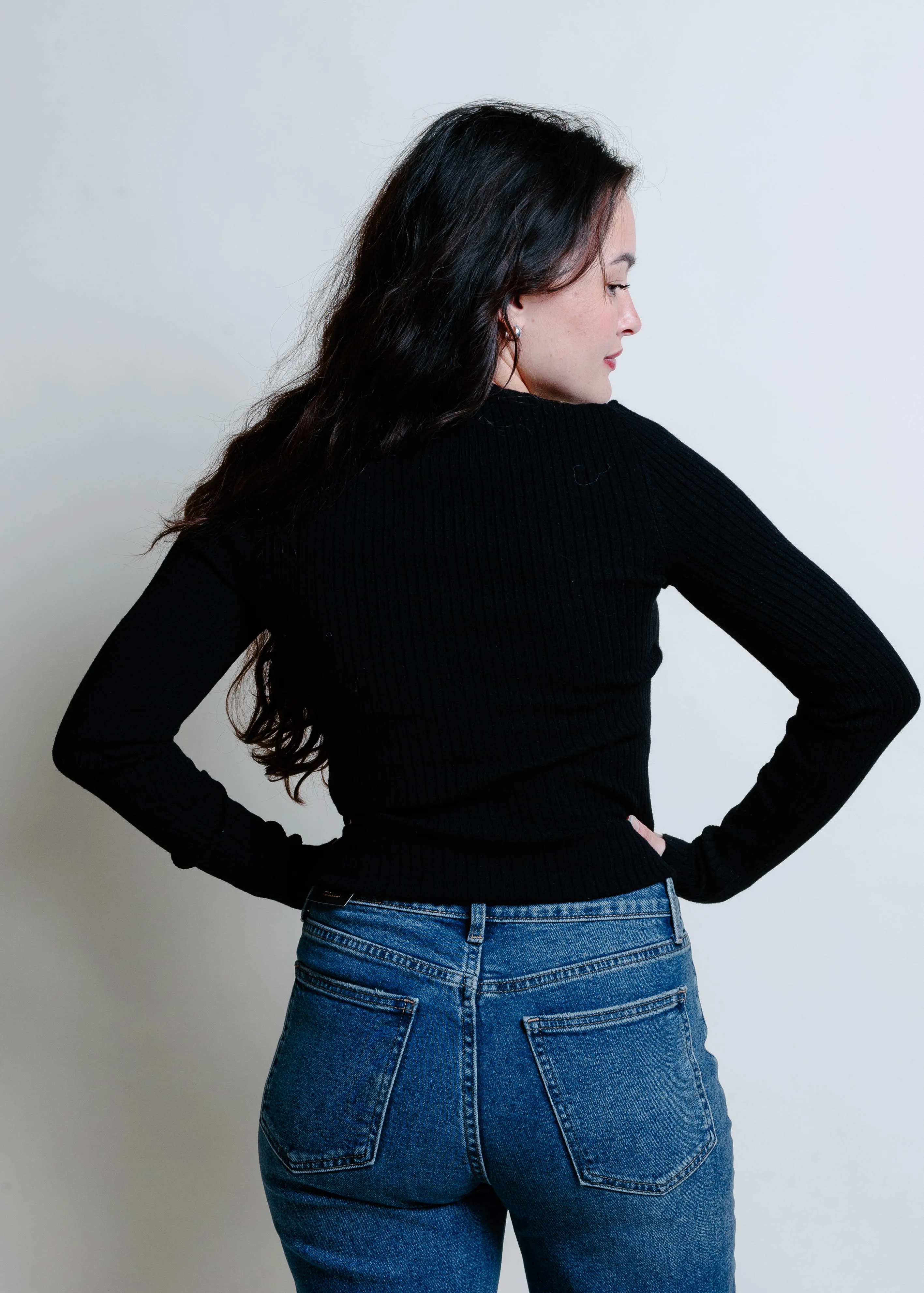 The Classic Ribbed Top - Black sold by Vinnie Louise product image thumbnail 5