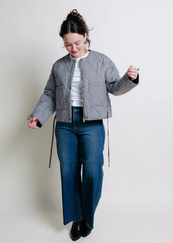 The Eden Gingham Jacket - Brown sold by Vinnie Louise