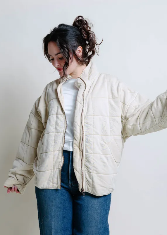 Bobbi Quilted Jacket - Vanilla sold by Vinnie Louise