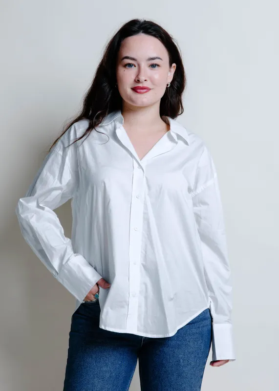 The Wilmington Down Top - White sold by Vinnie Louise