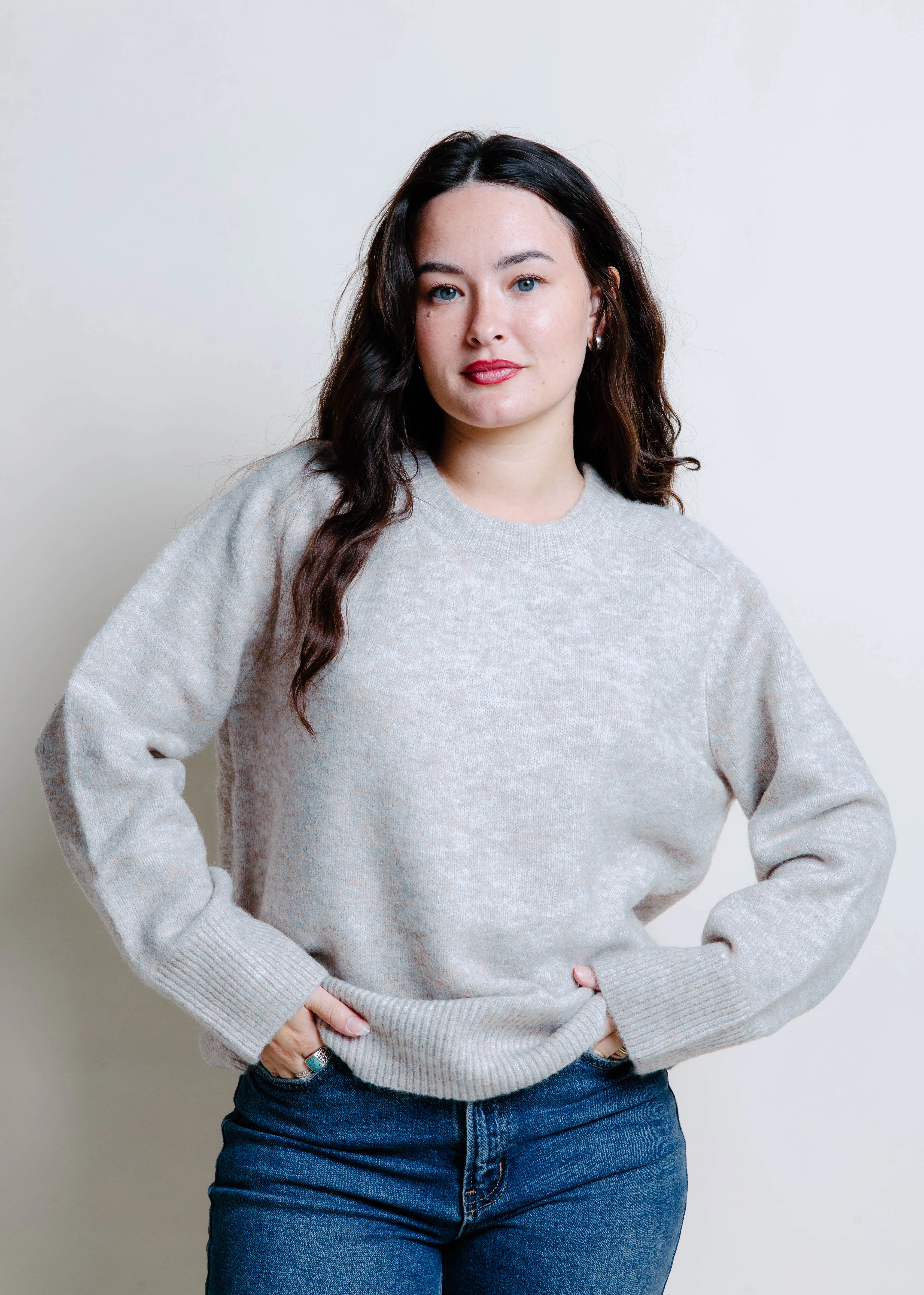 The Joan Sweater - Taupe sold by Vinnie Louise