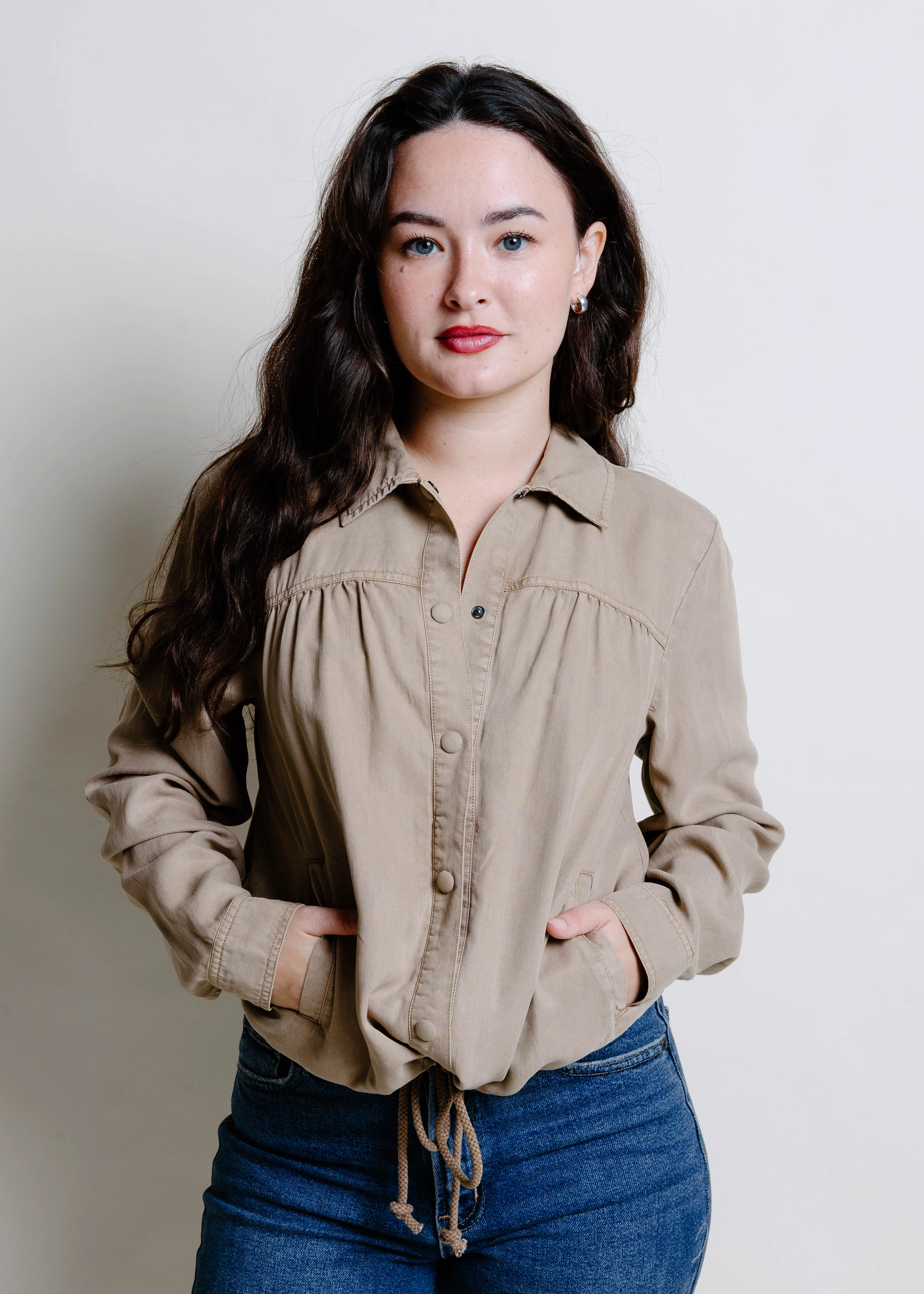 Notting Hill Button Down Top - Camel sold by Vinnie Louise product image thumbnail 5