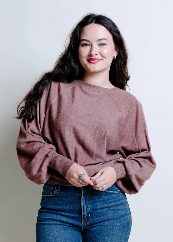 Lou Knit Sweater - Mocha sold by Vinnie Louise