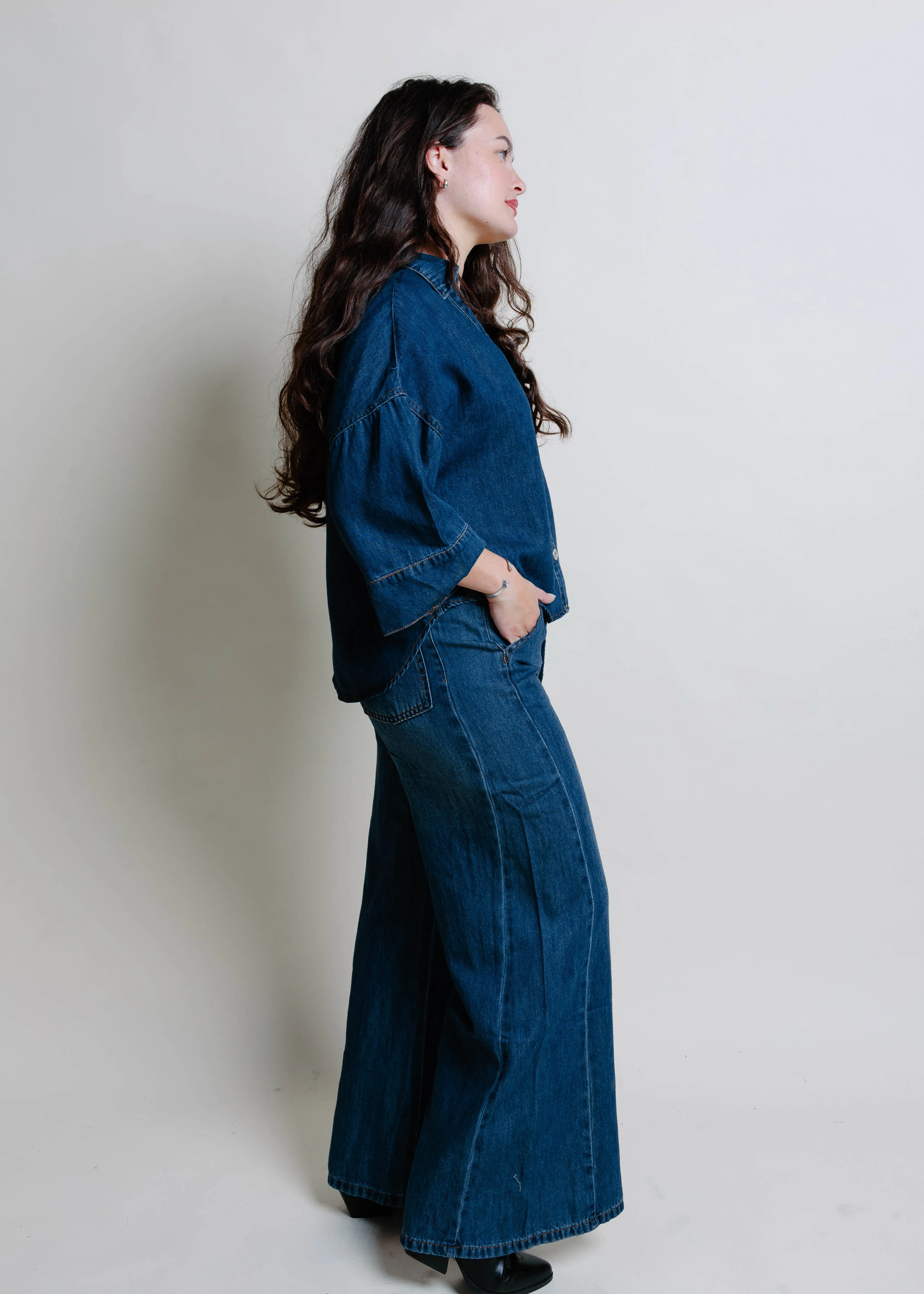 Eloise Denim Shirt sold by Vinnie Louise product image thumbnail 4