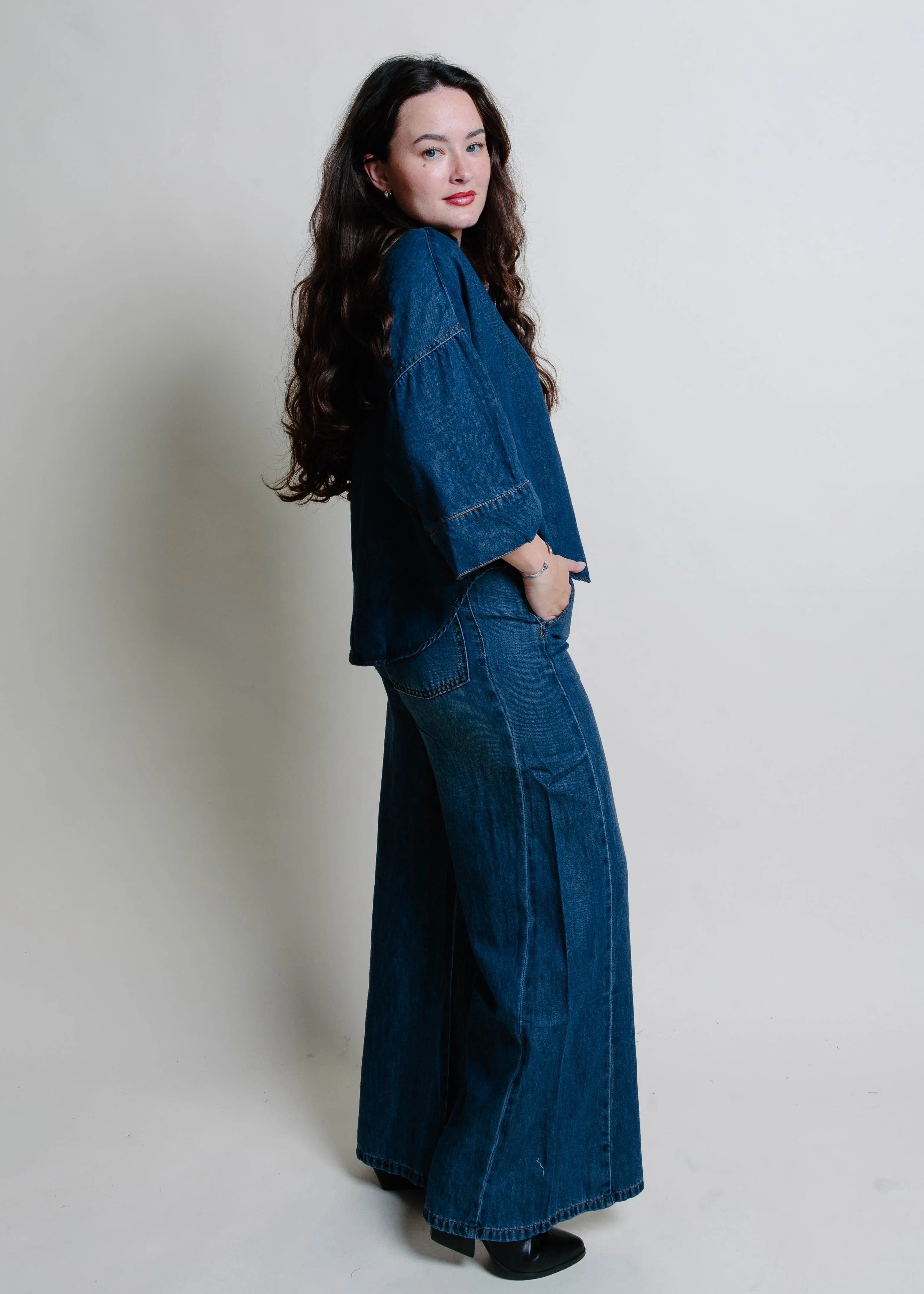 Eloise Denim Shirt sold by Vinnie Louise product image thumbnail 3