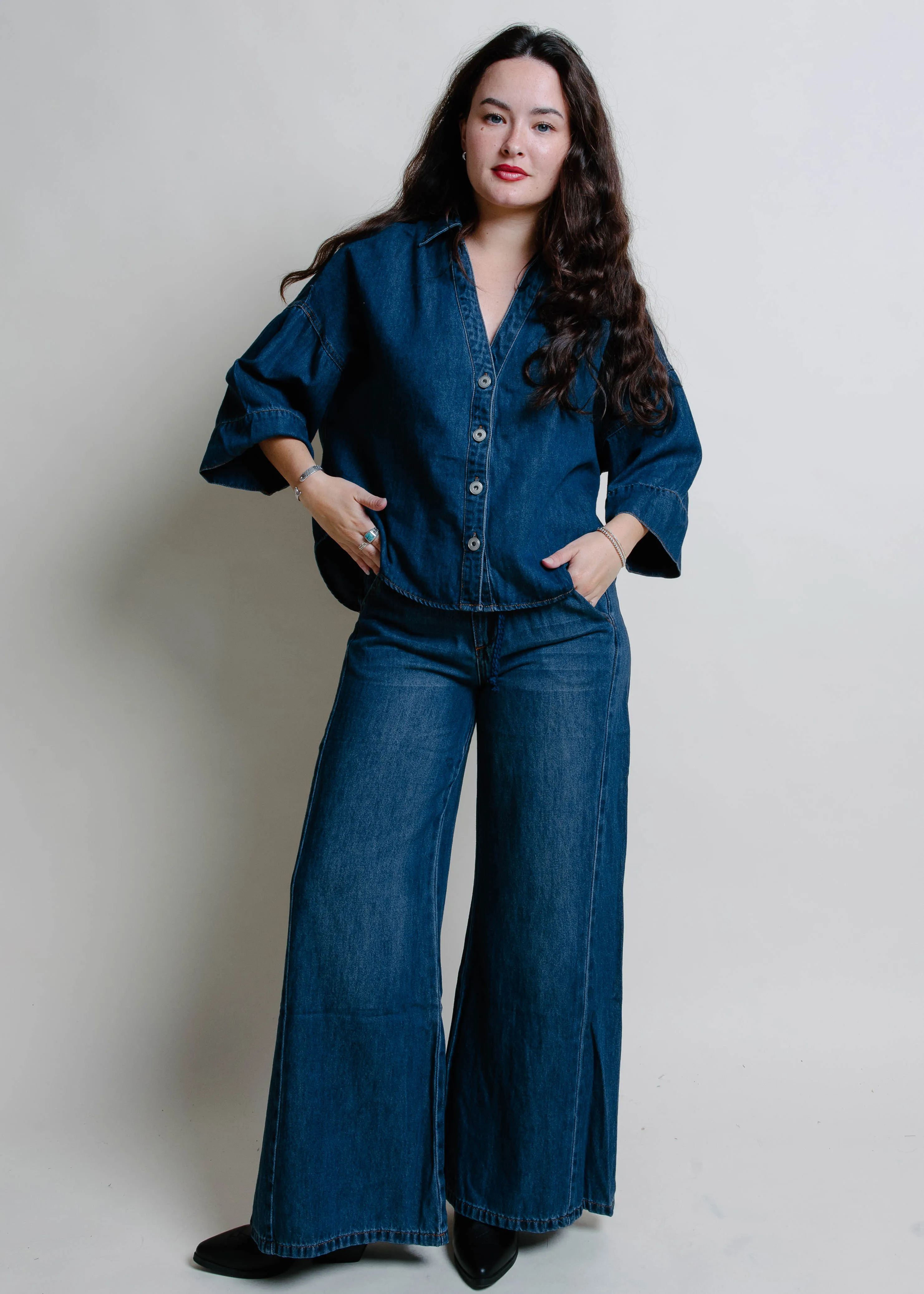 Eloise Denim Shirt sold by Vinnie Louise