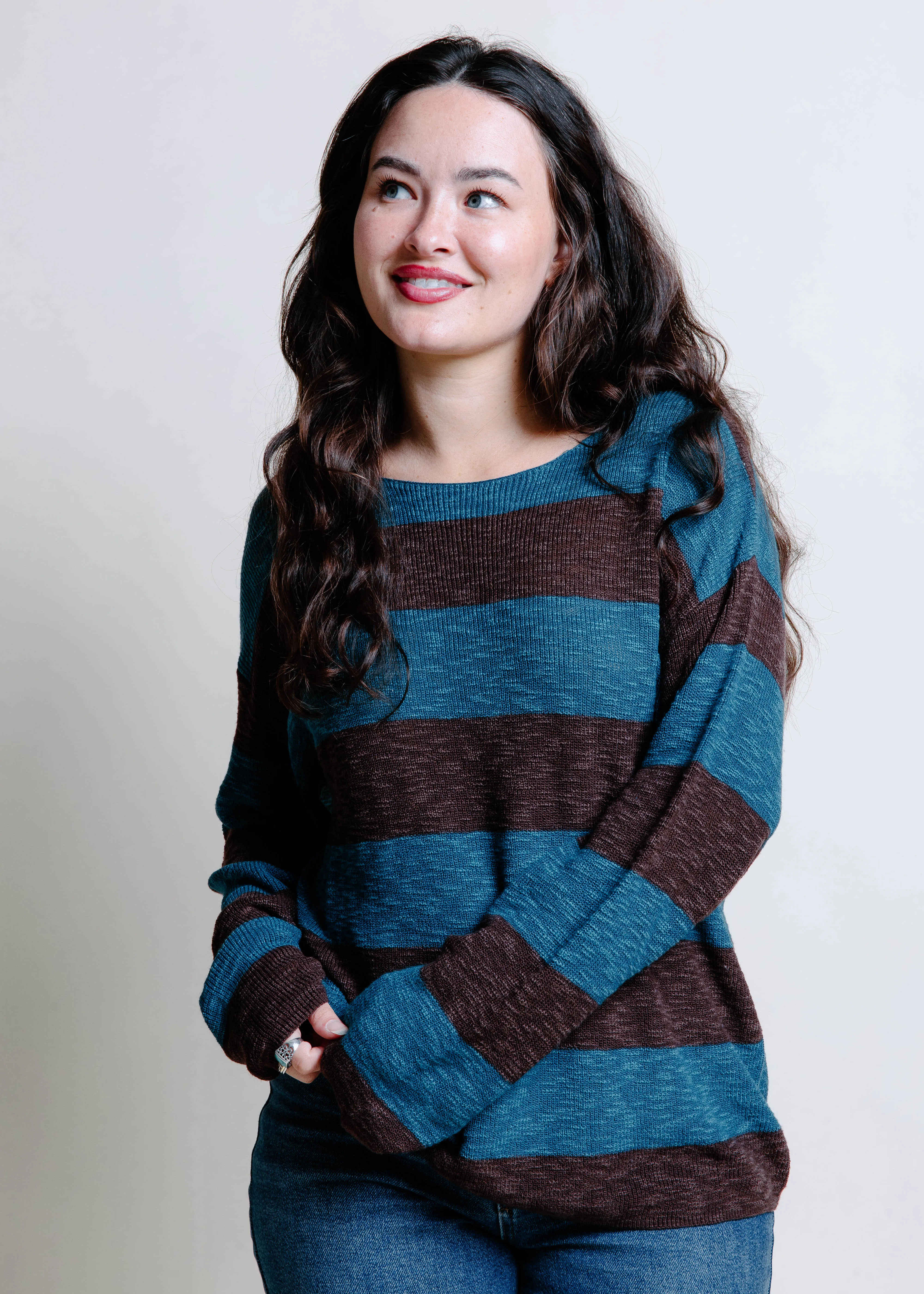 Ray Striped Sweater - Pine sold by Vinnie Louise product image thumbnail 4