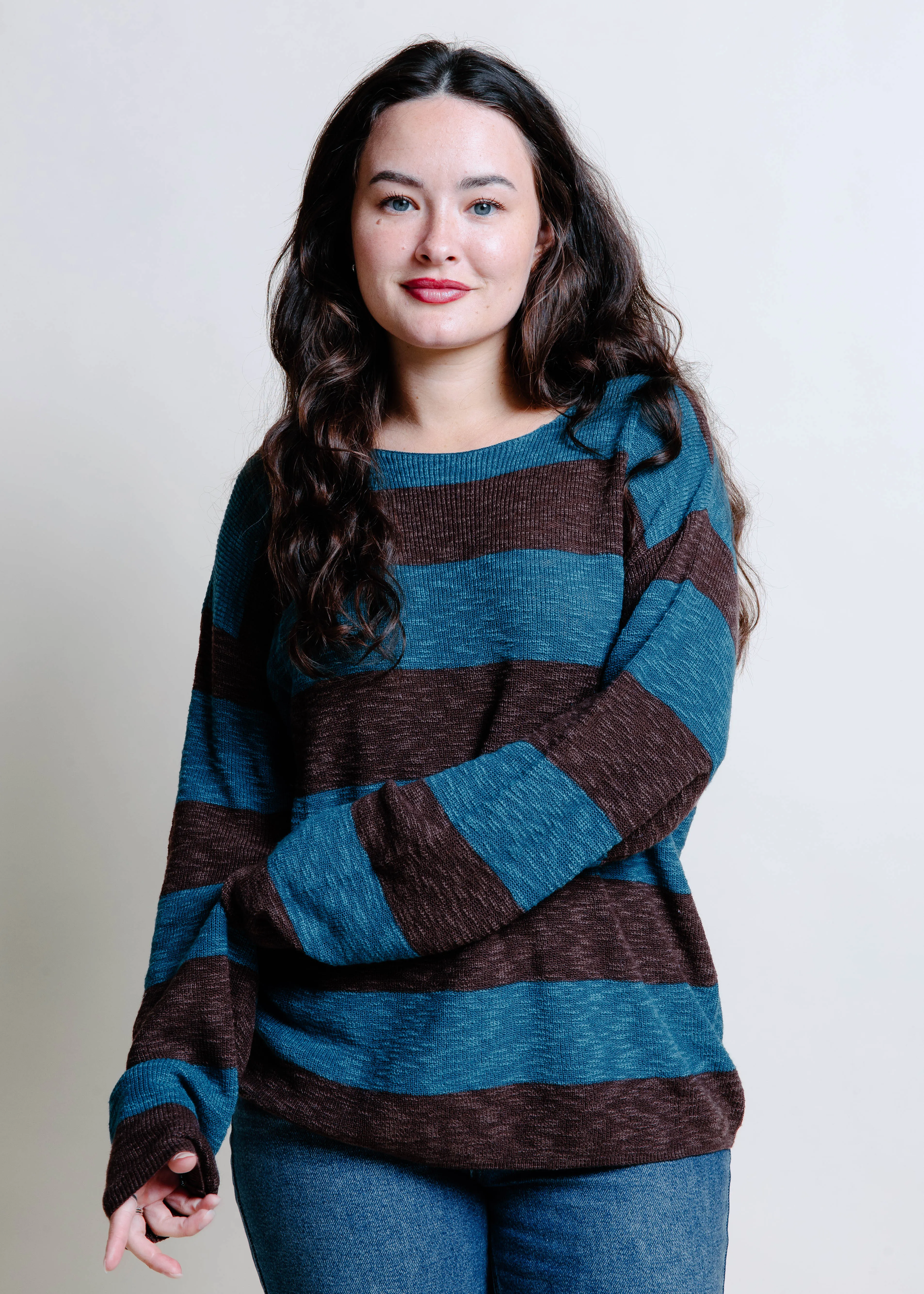 Ray Striped Sweater - Pine sold by Vinnie Louise product image thumbnail 3