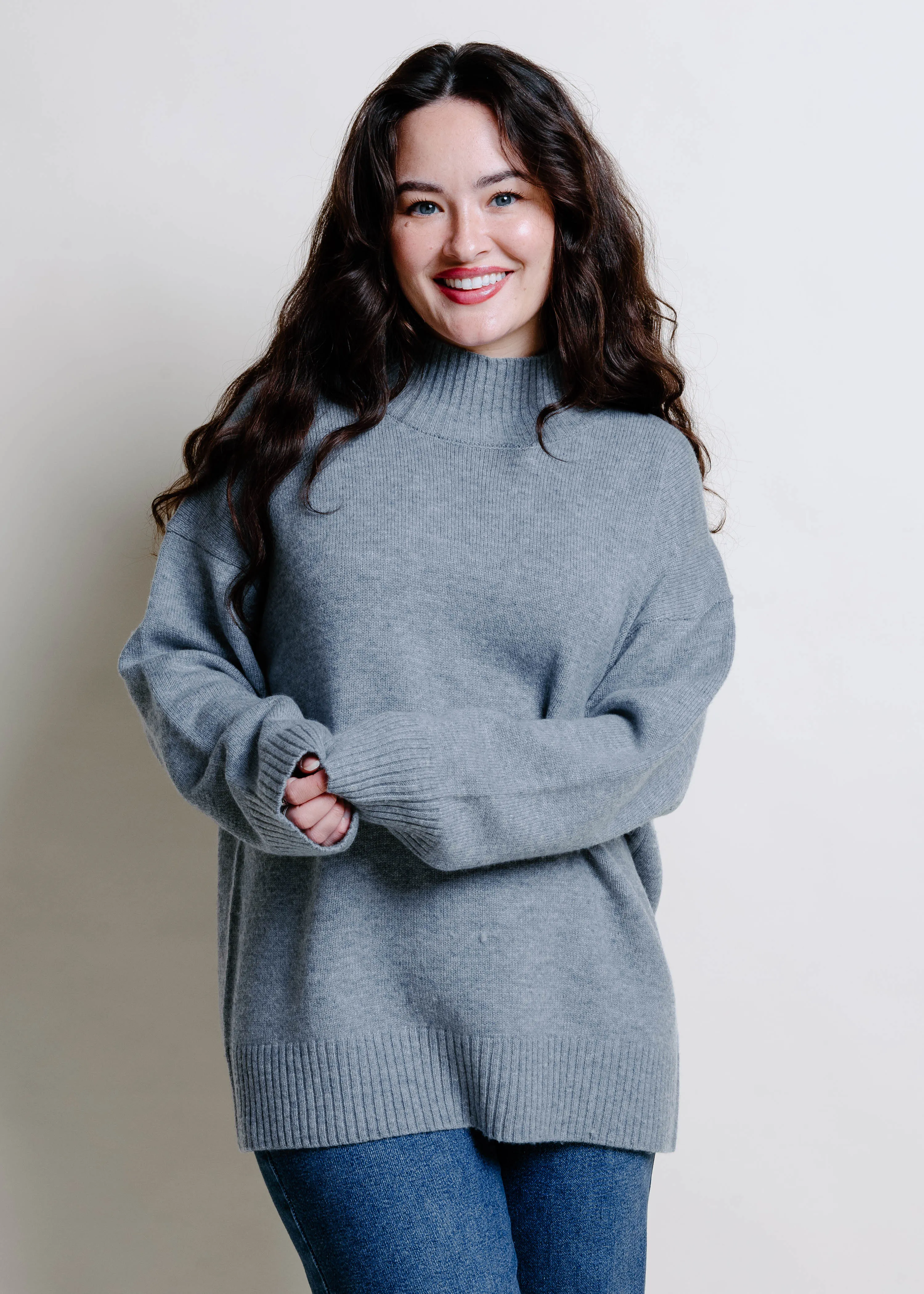 Carol Sweater - Heather Grey sold by Vinnie Louise product image thumbnail 5