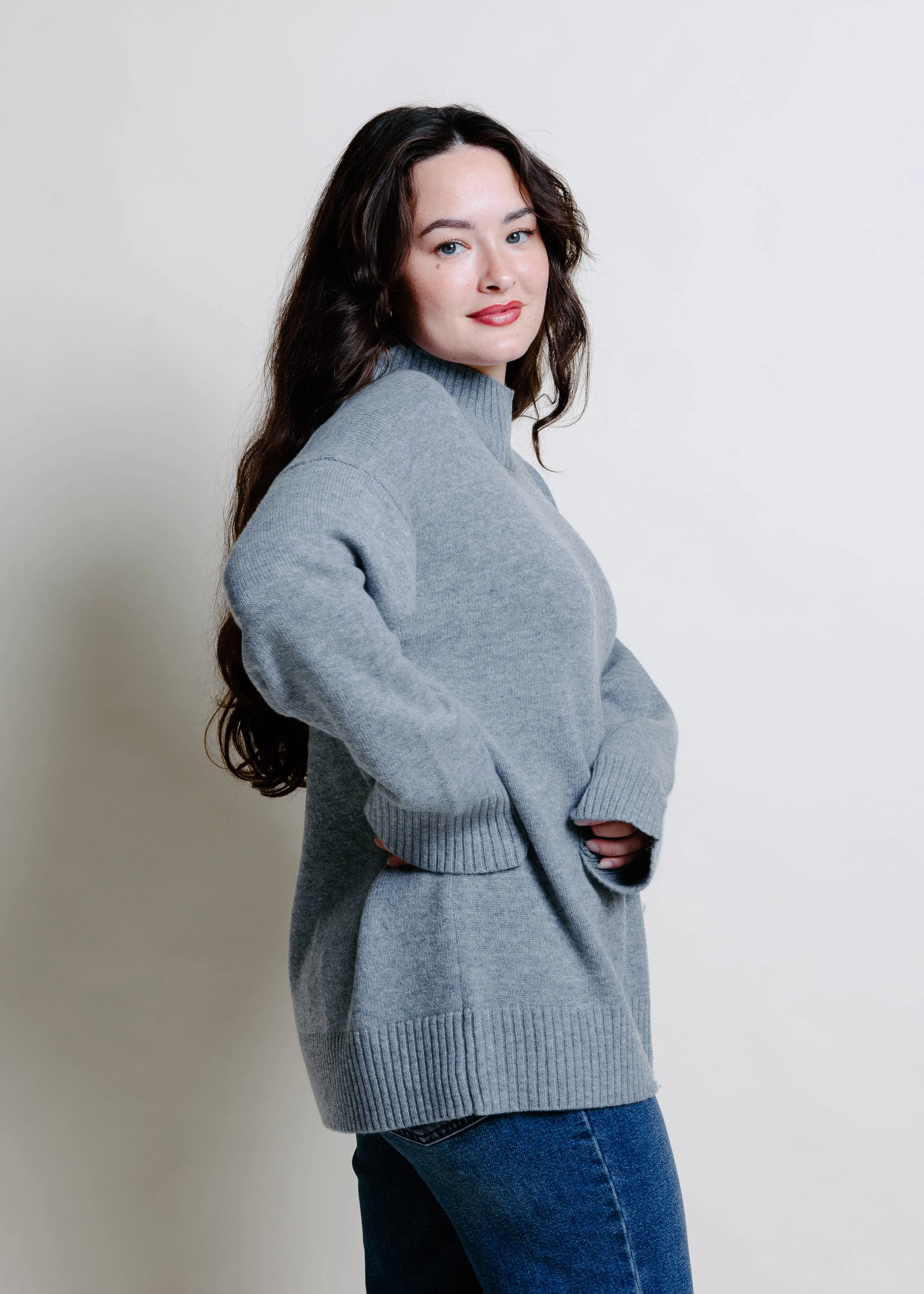 Carol Sweater - Heather Grey sold by Vinnie Louise product image thumbnail 4