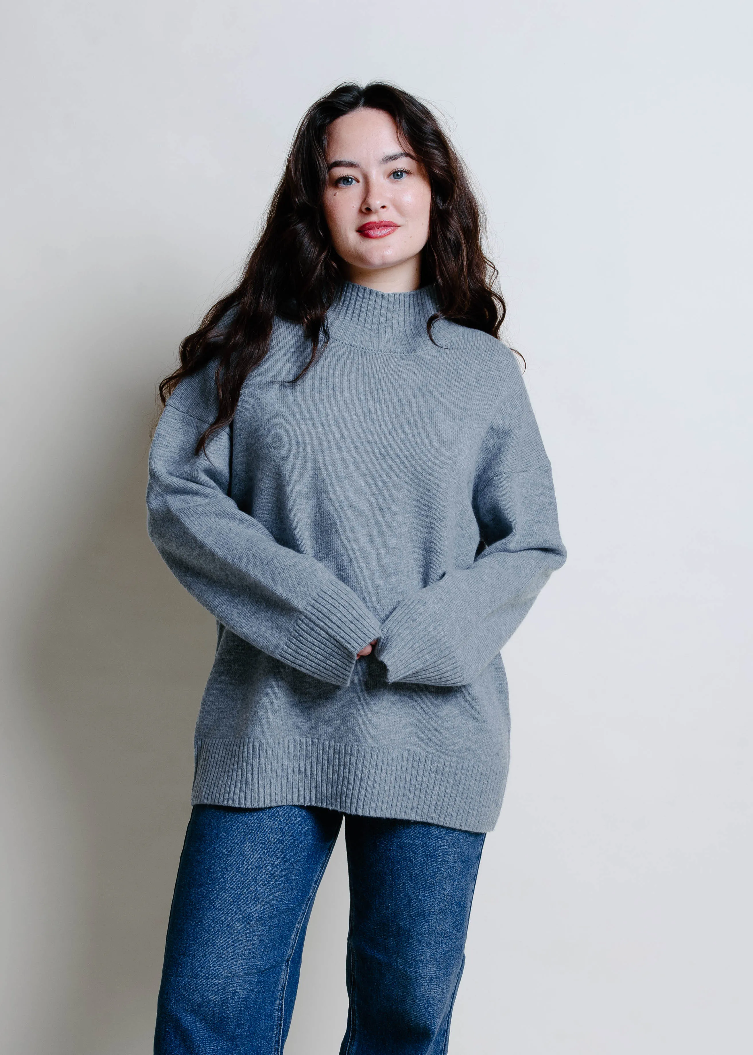 Carol Sweater - Heather Grey sold by Vinnie Louise product image thumbnail 2