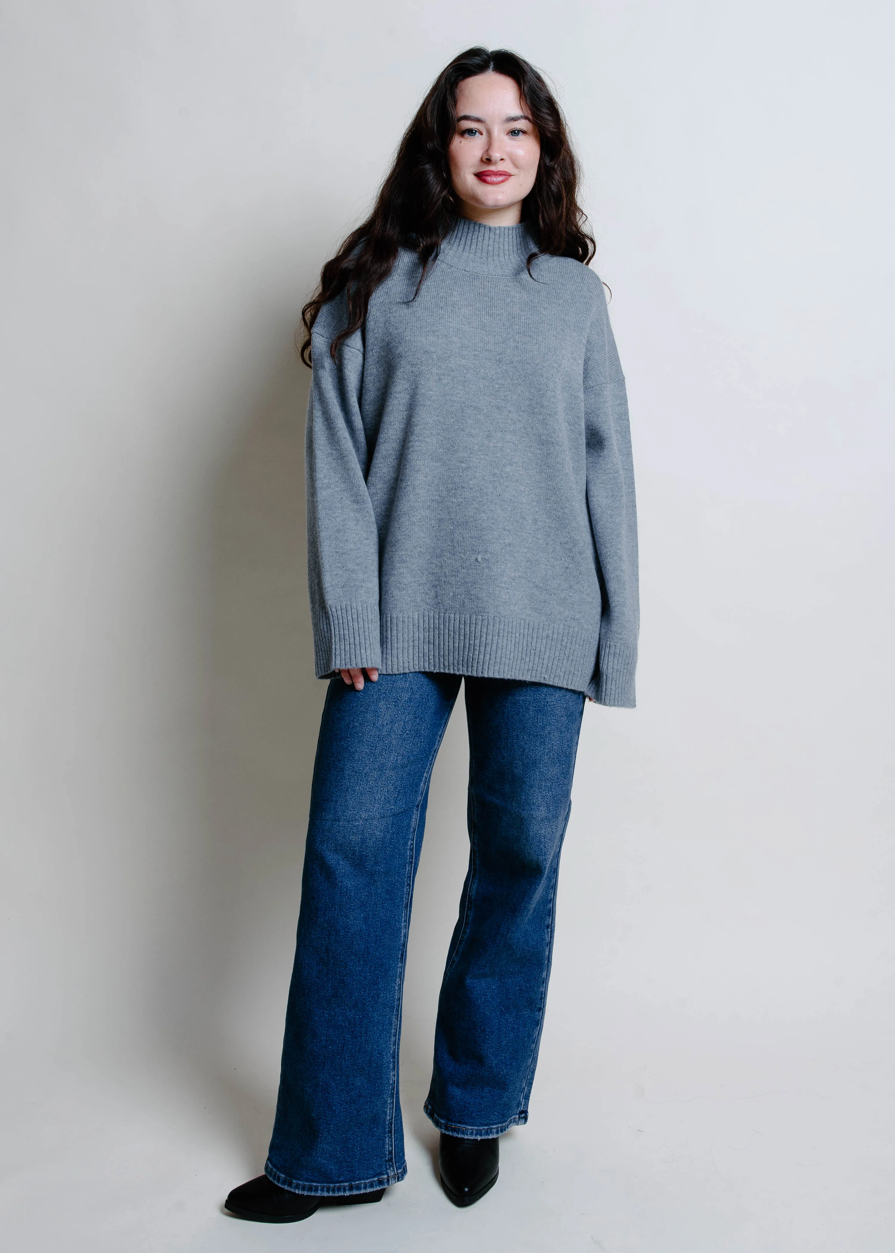 Carol Sweater - Heather Grey sold by Vinnie Louise product image thumbnail 3