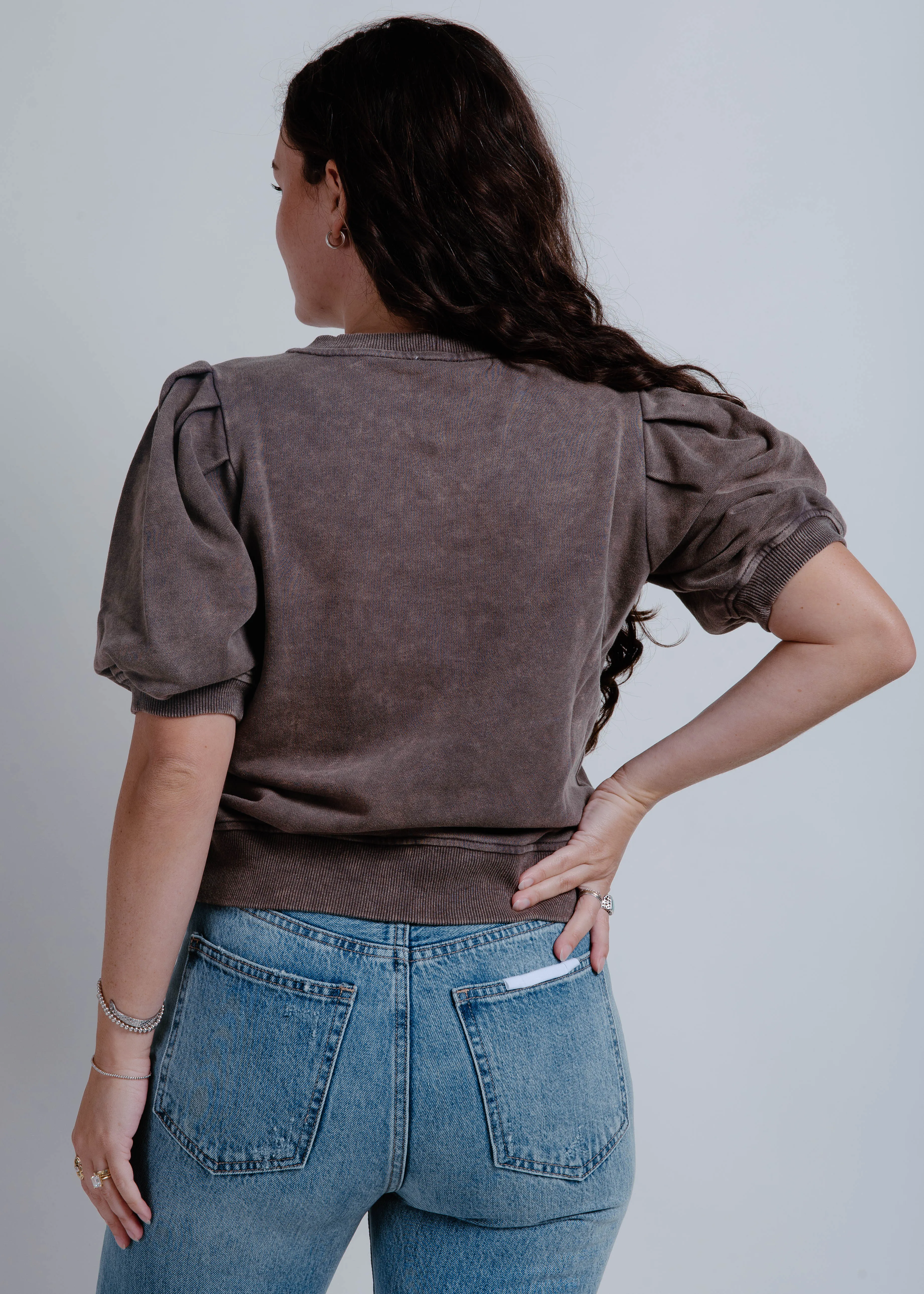 The Junie Top - Washed Black sold by Vinnie Louise product image thumbnail 3
