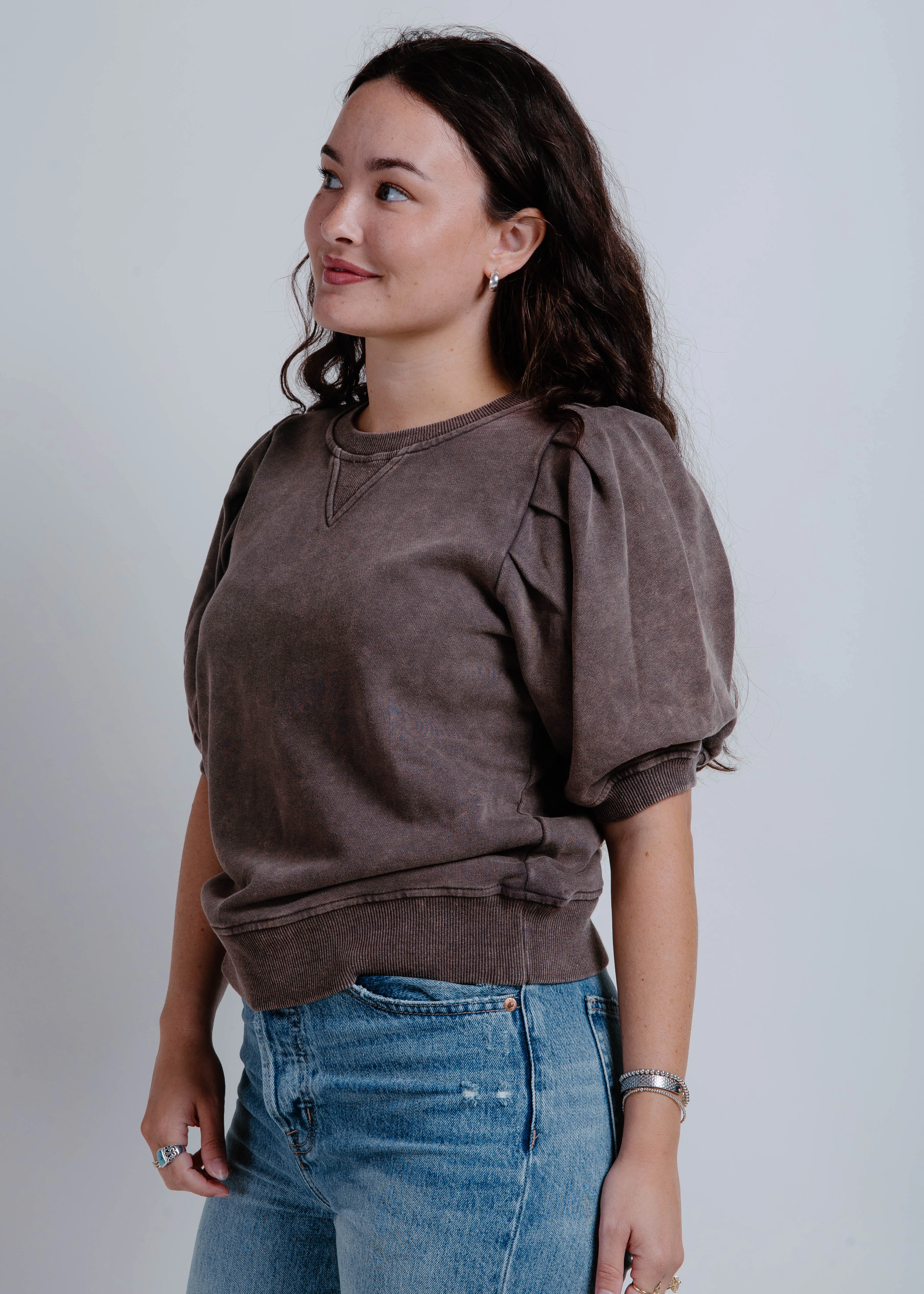 The Junie Top - Washed Black sold by Vinnie Louise product image thumbnail 4