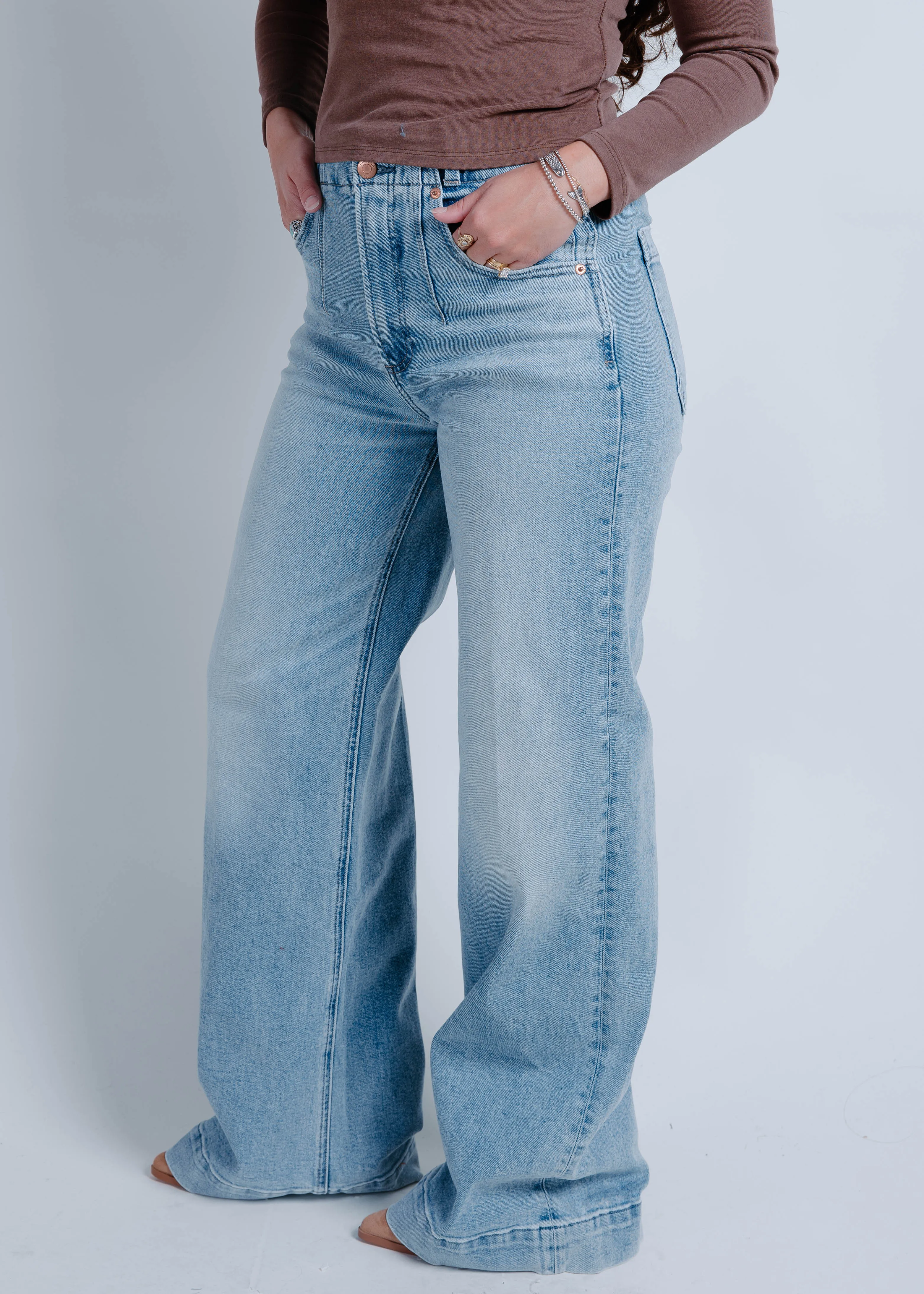 Lana High Rise Ultra Wide Leg Jean - Terrace sold by Vinnie Louise product image thumbnail 3