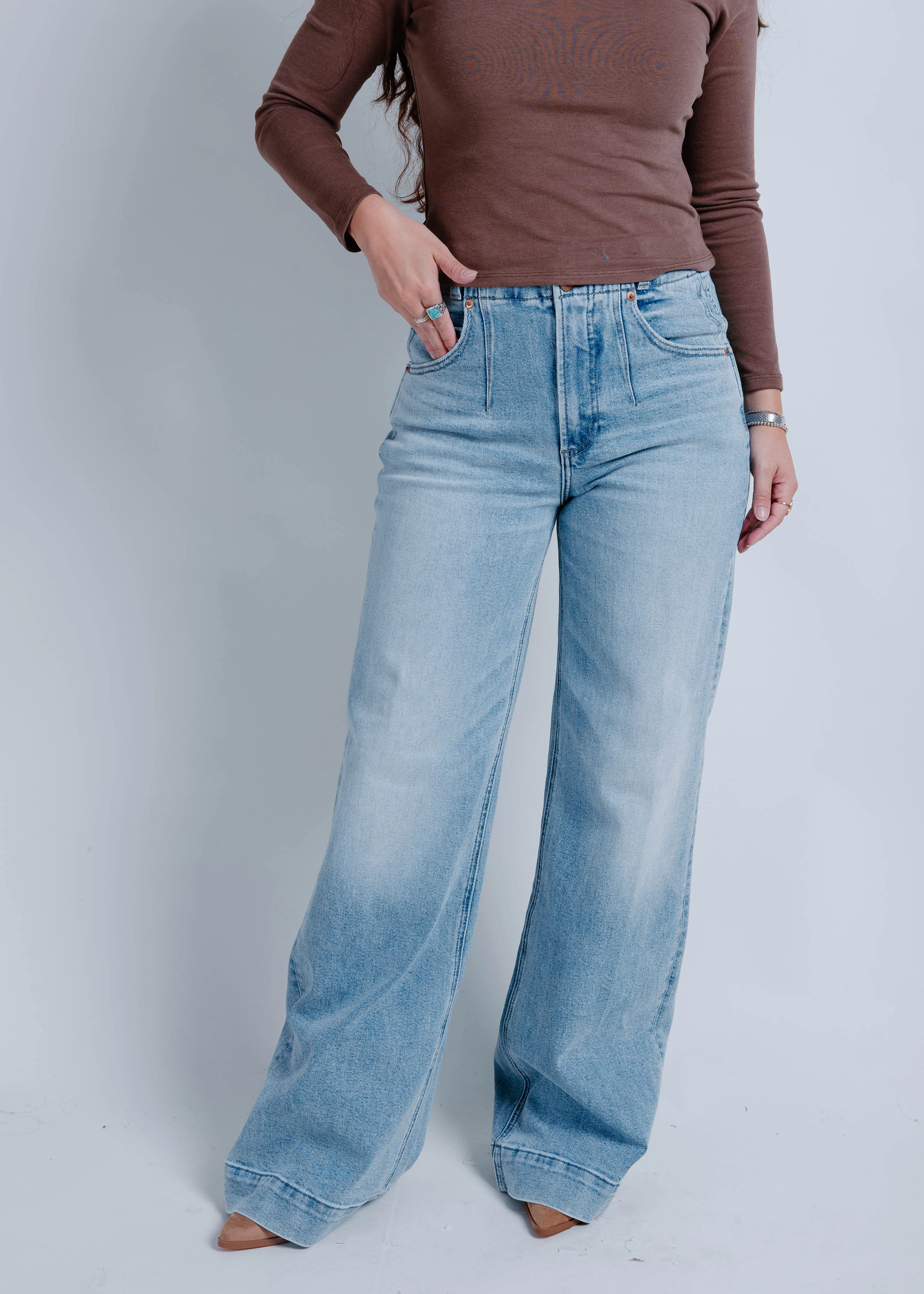 Lana High Rise Ultra Wide Leg Jean - Terrace sold by Vinnie Louise product image thumbnail 2