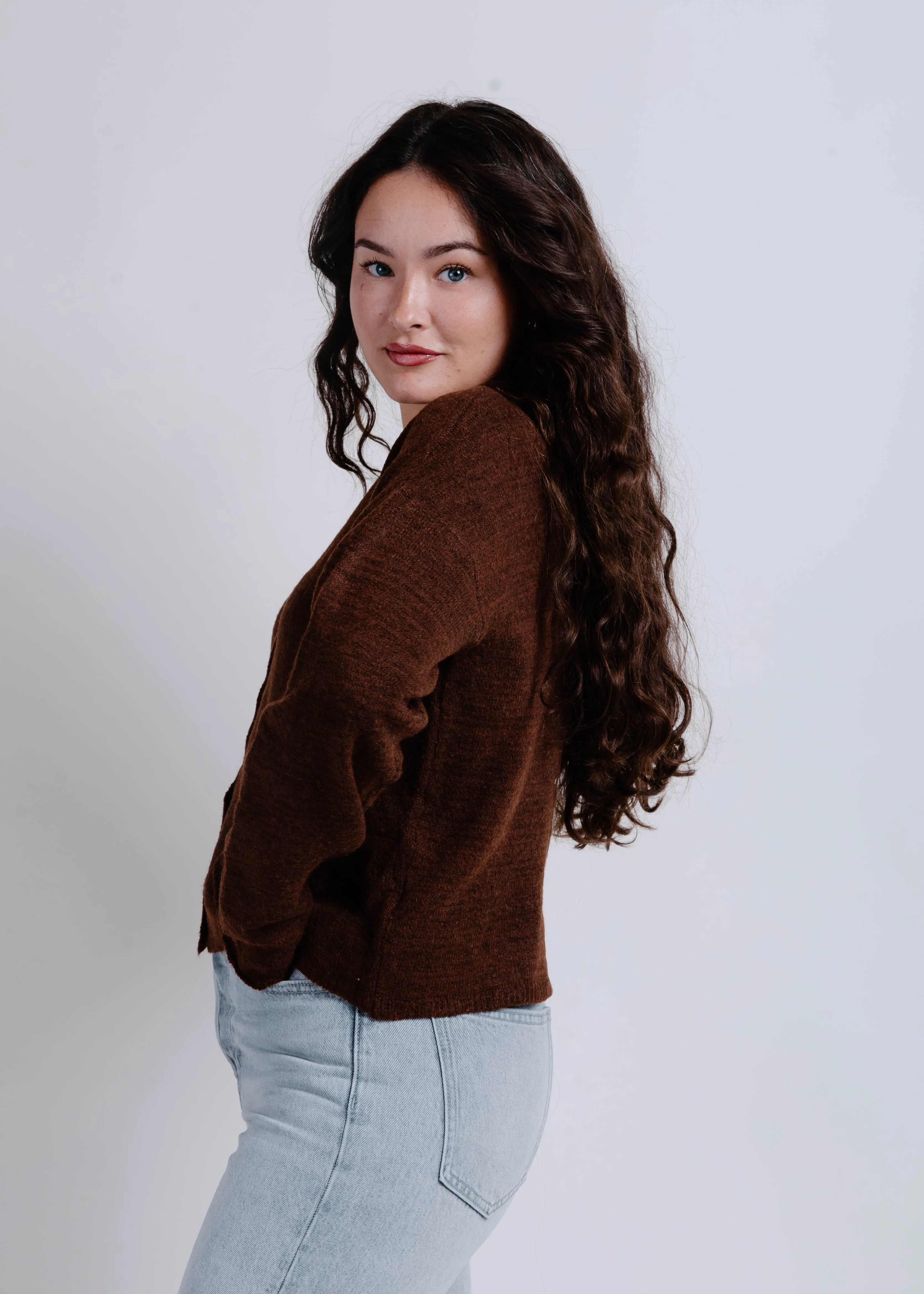The Anna Sweater - Dark Chocolate sold by Vinnie Louise product image thumbnail 4