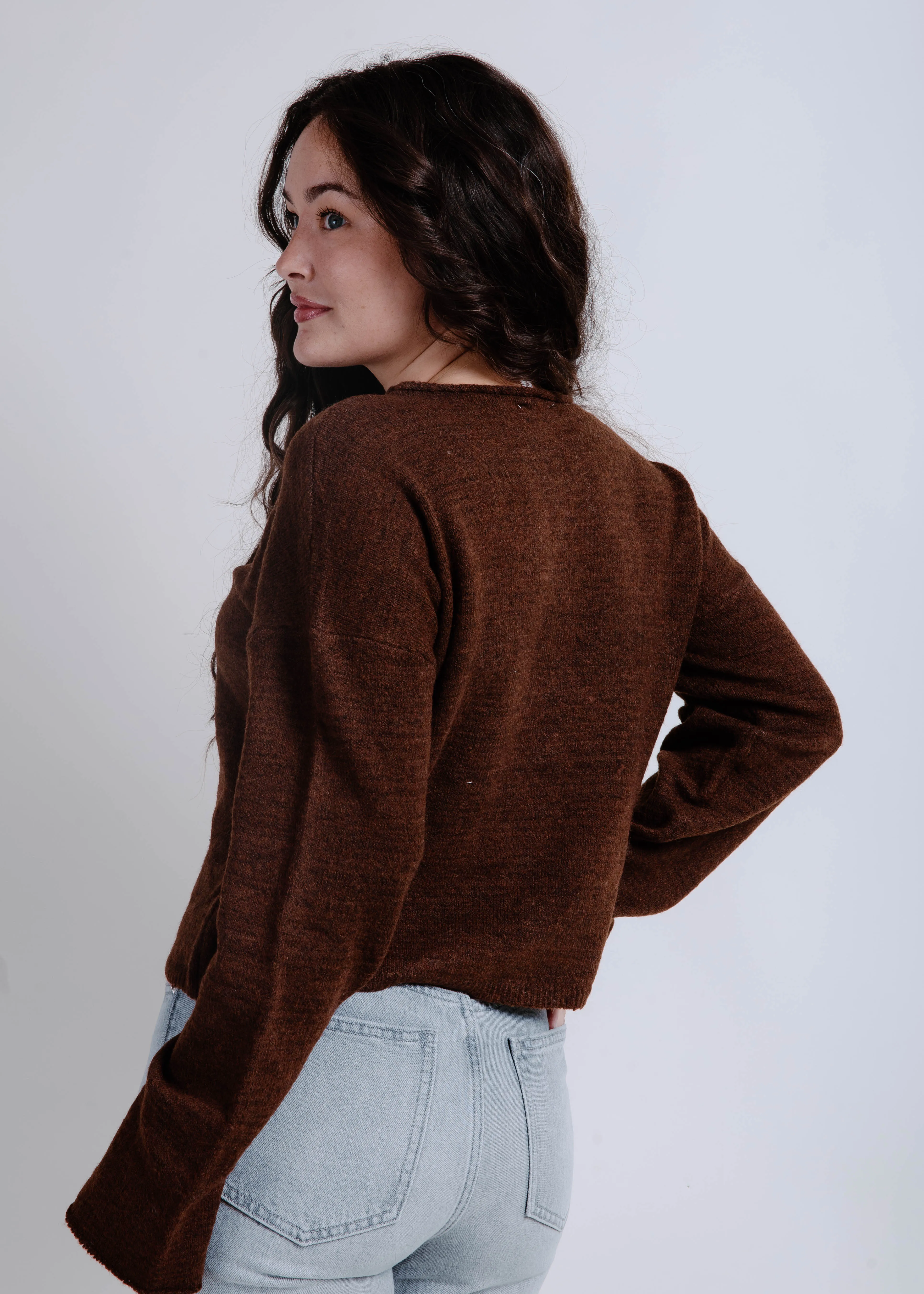 The Anna Sweater - Dark Chocolate sold by Vinnie Louise product image thumbnail 3