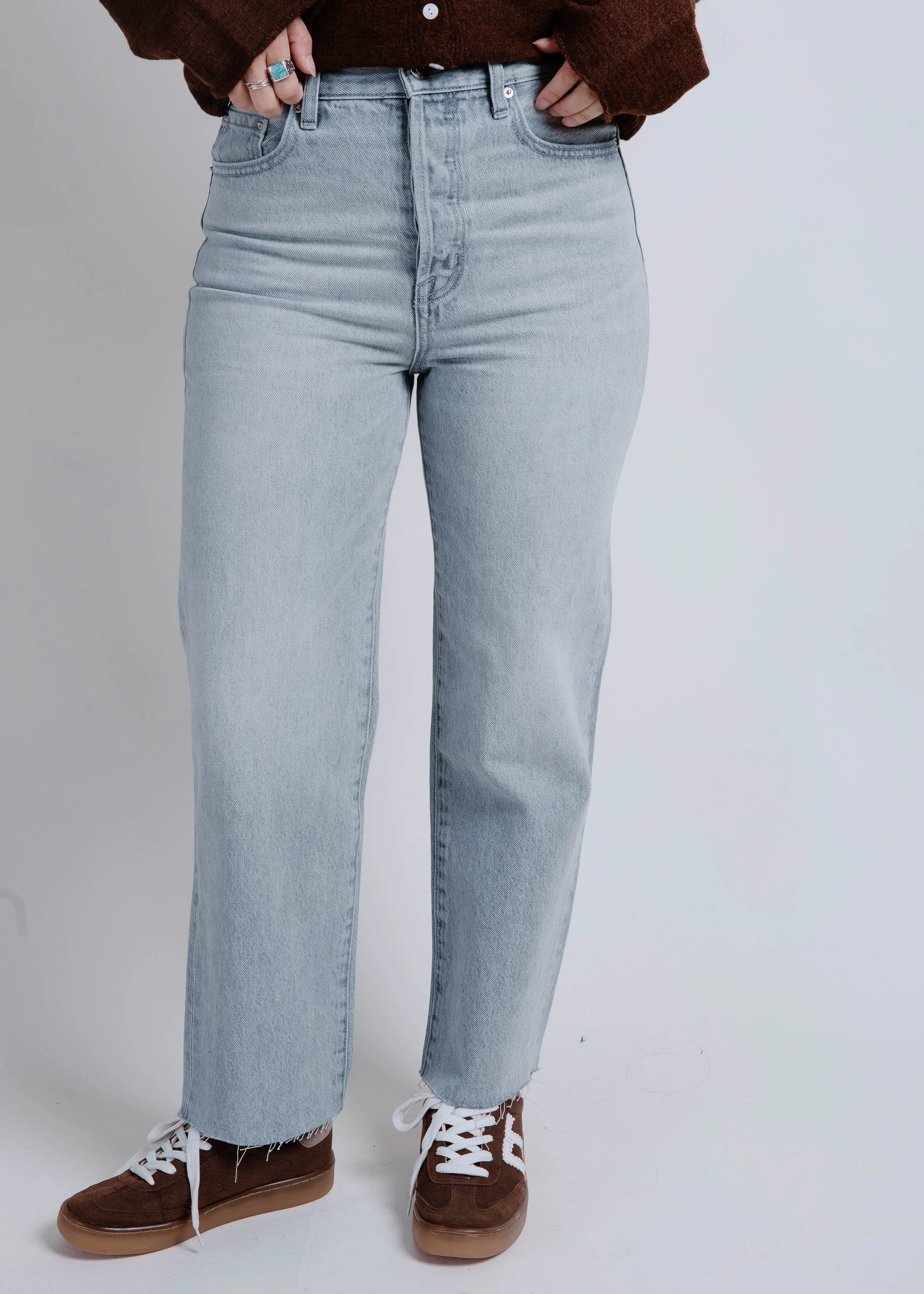 Wes High Rise Barrel Jean - Enigma sold by Vinnie Louise