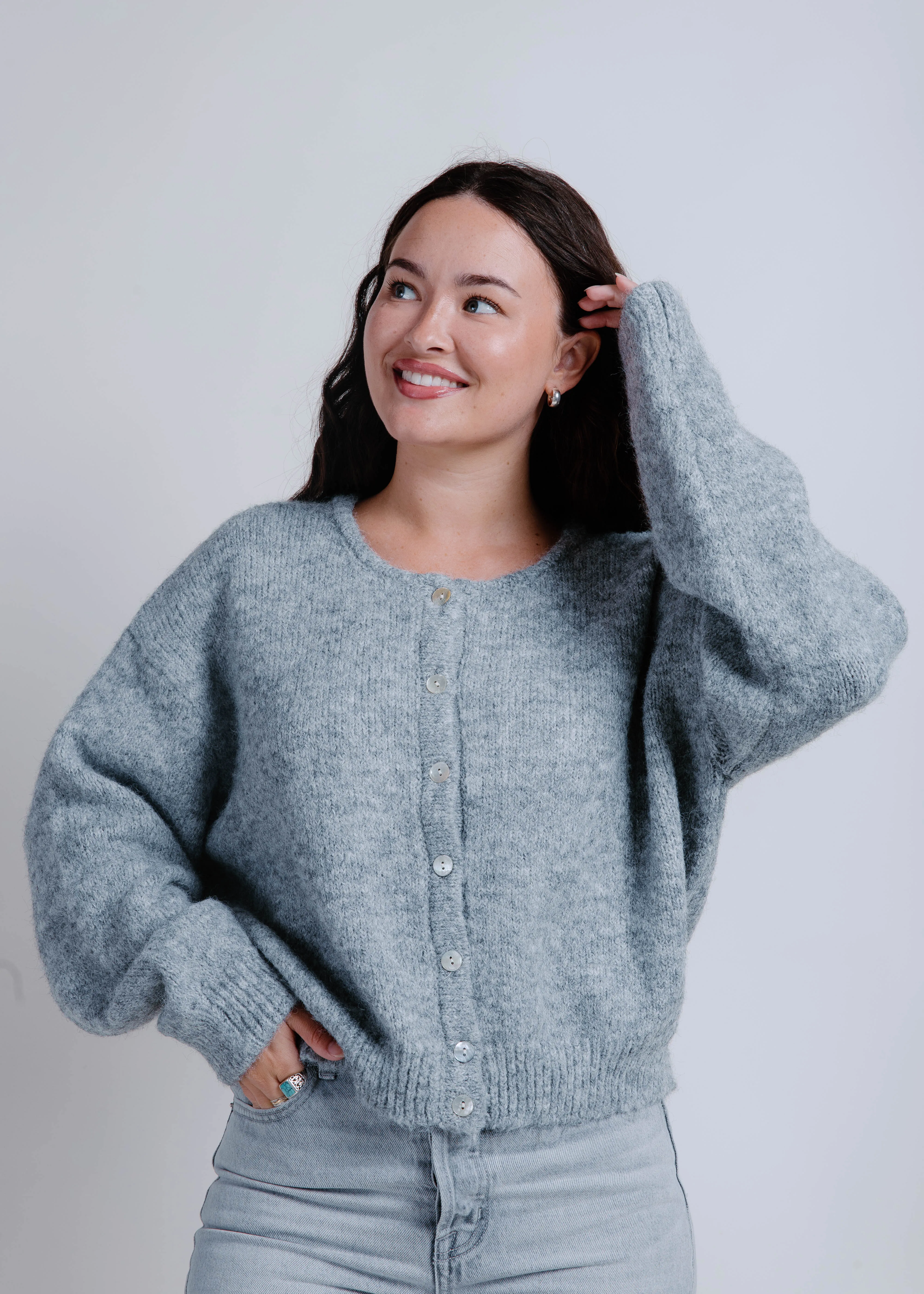 The Anna Sweater - Grey sold by Vinnie Louise product image thumbnail 2