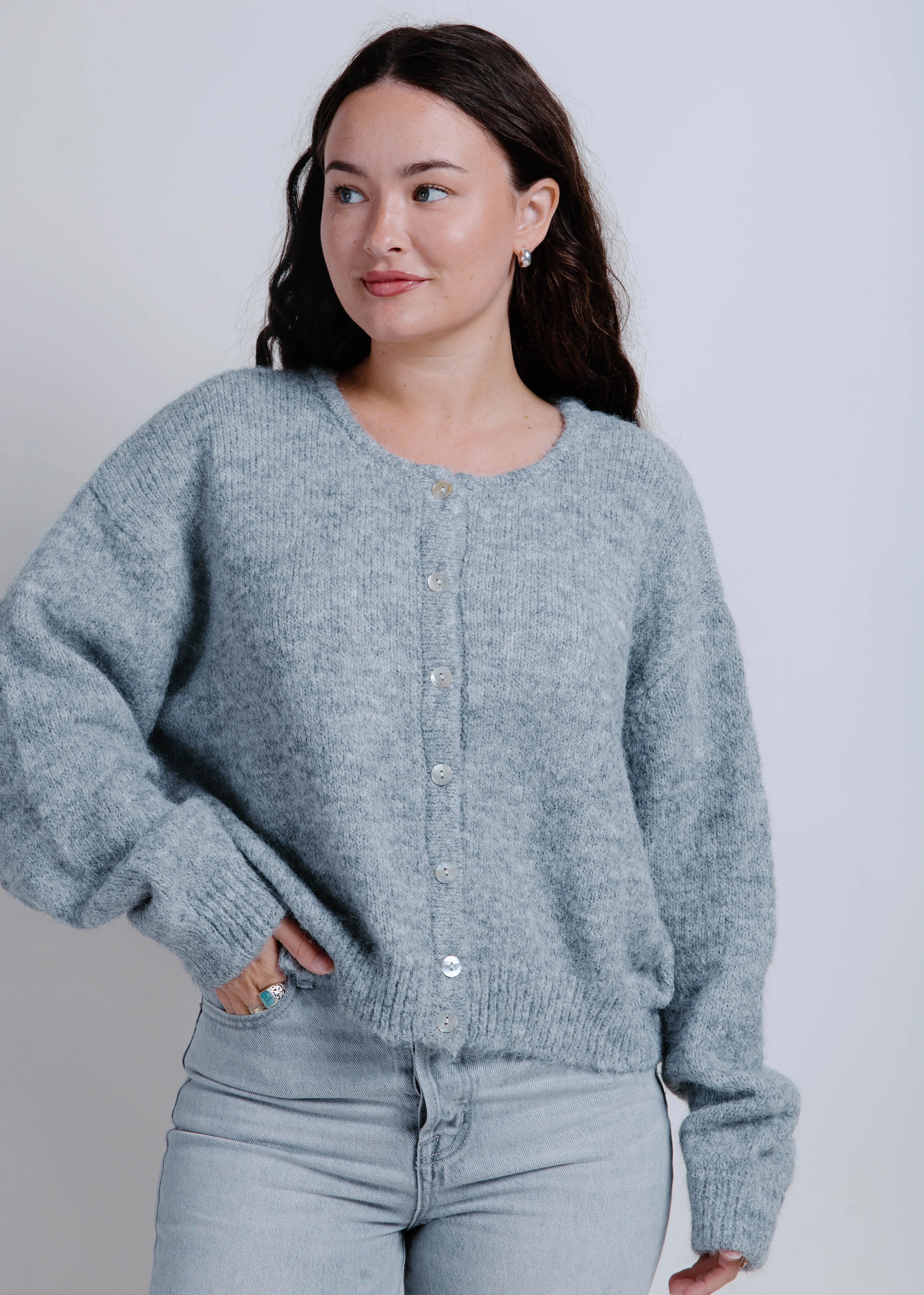 The Anna Sweater - Grey sold by Vinnie Louise