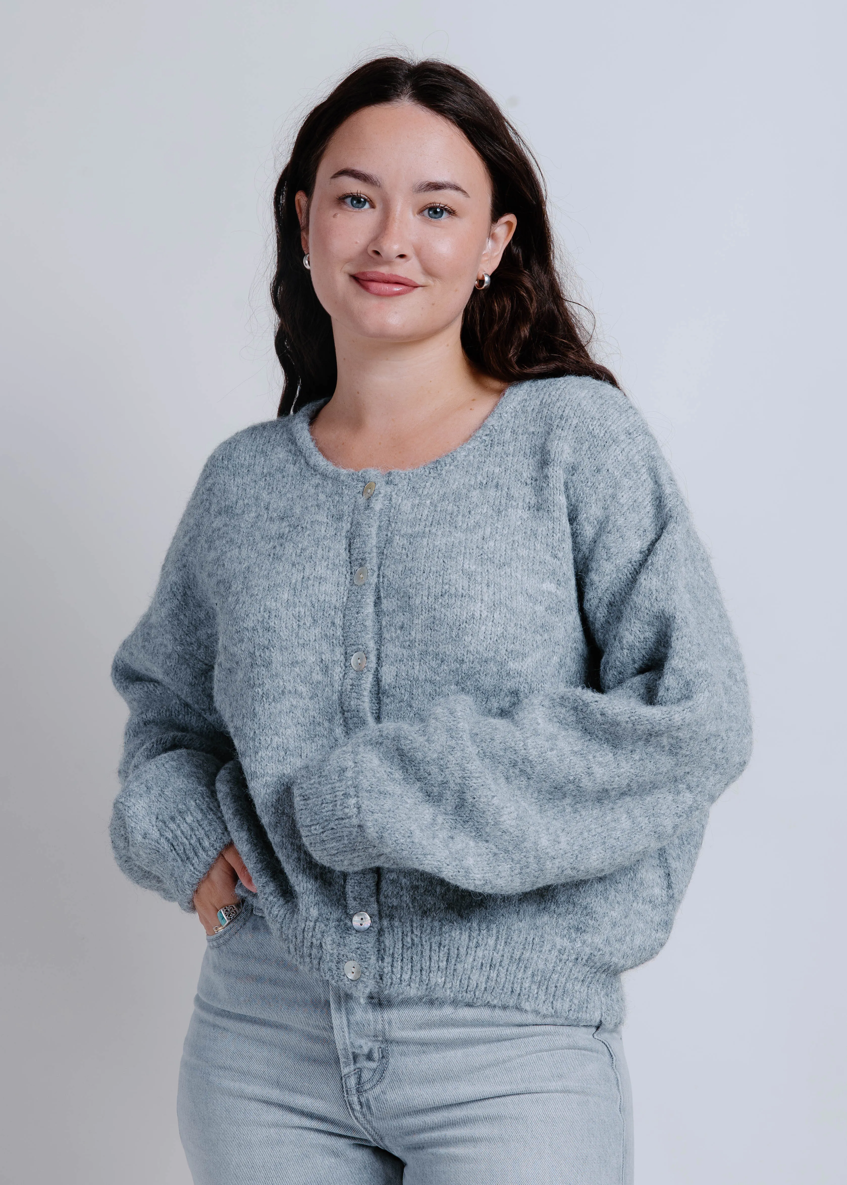 The Anna Sweater - Grey sold by Vinnie Louise product image thumbnail 3