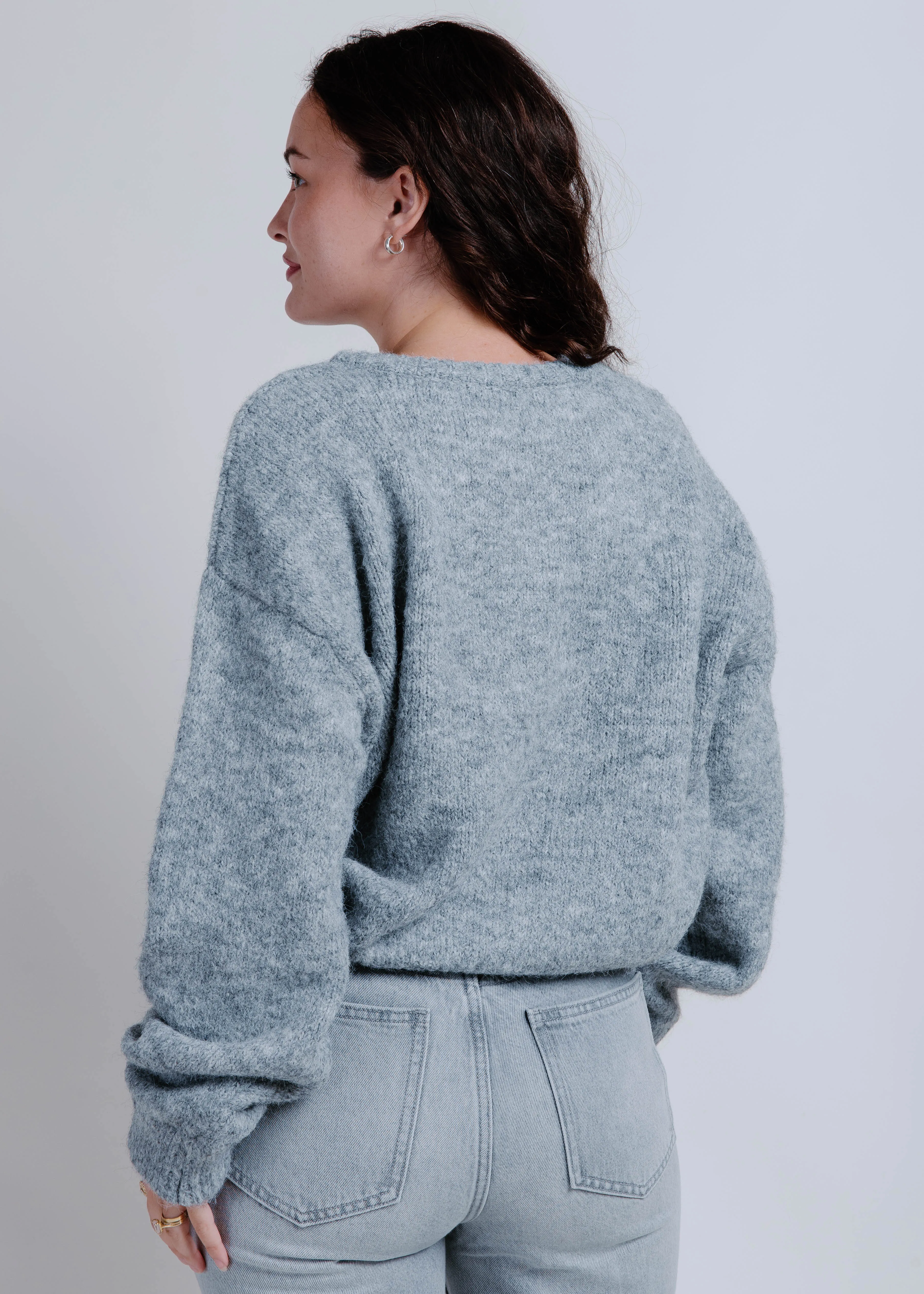 The Anna Sweater - Grey sold by Vinnie Louise product image thumbnail 5