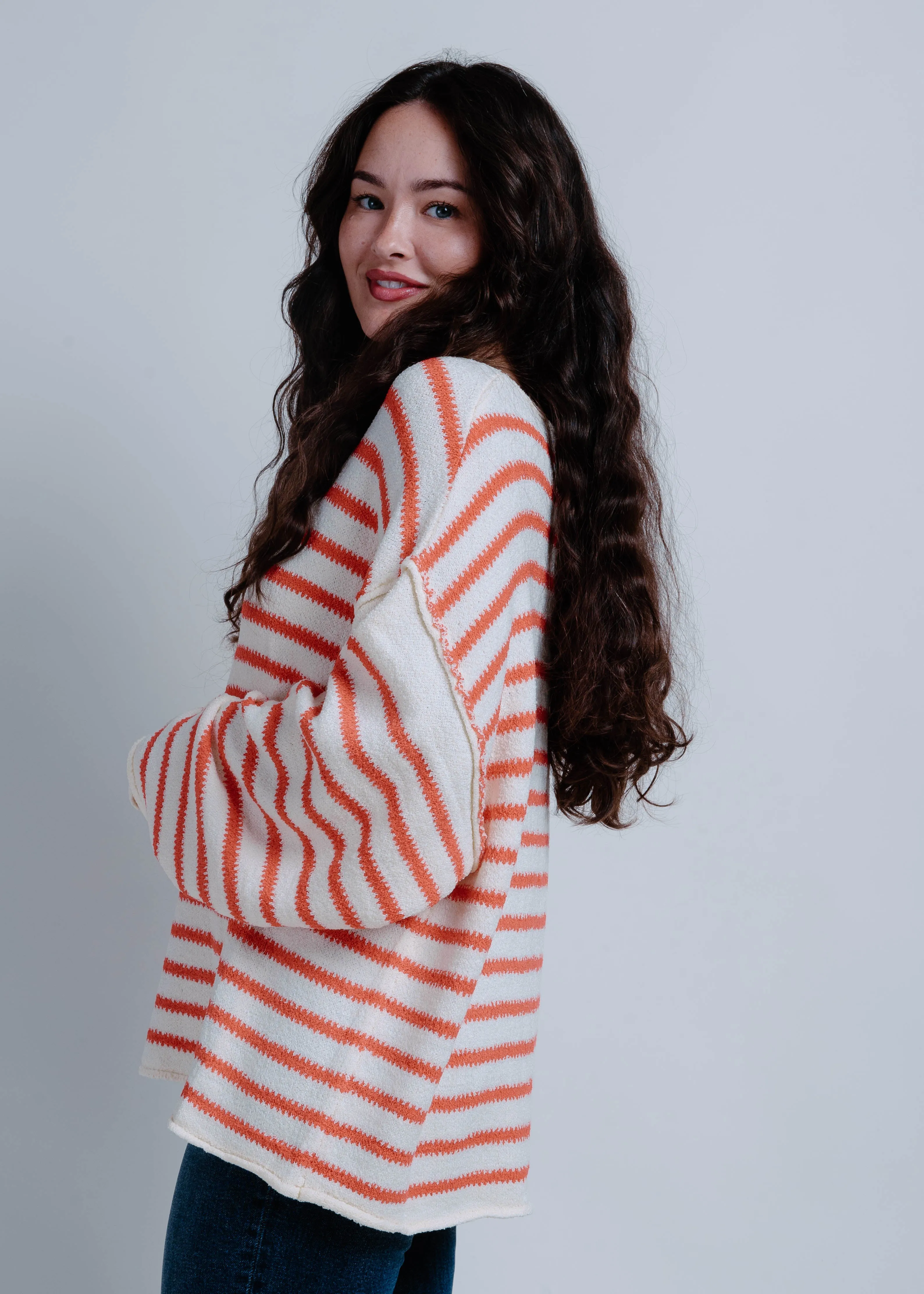 Manny Striped Knit Sweater - Red sold by Vinnie Louise product image thumbnail 3
