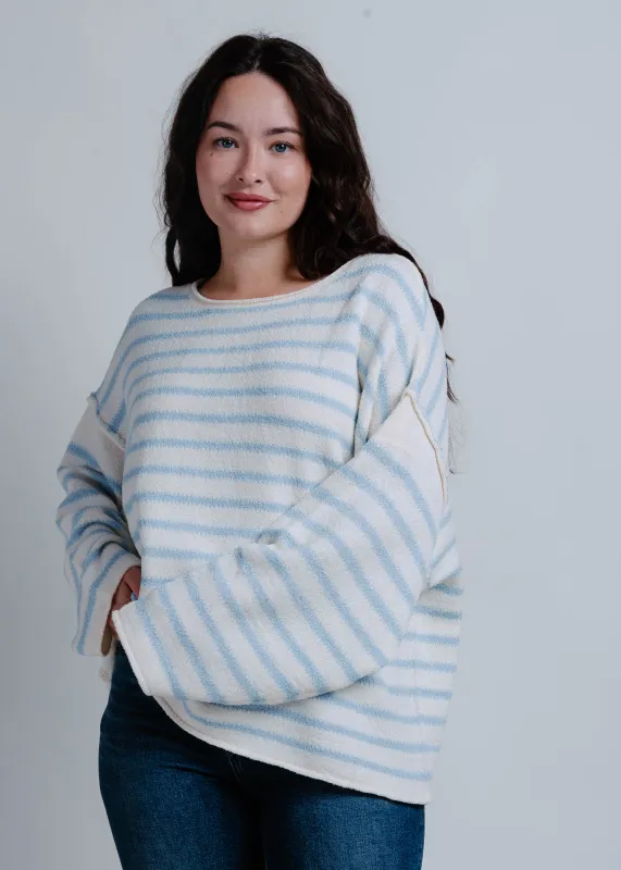 Manny Striped Knit Sweater - Ivory sold by Vinnie Louise