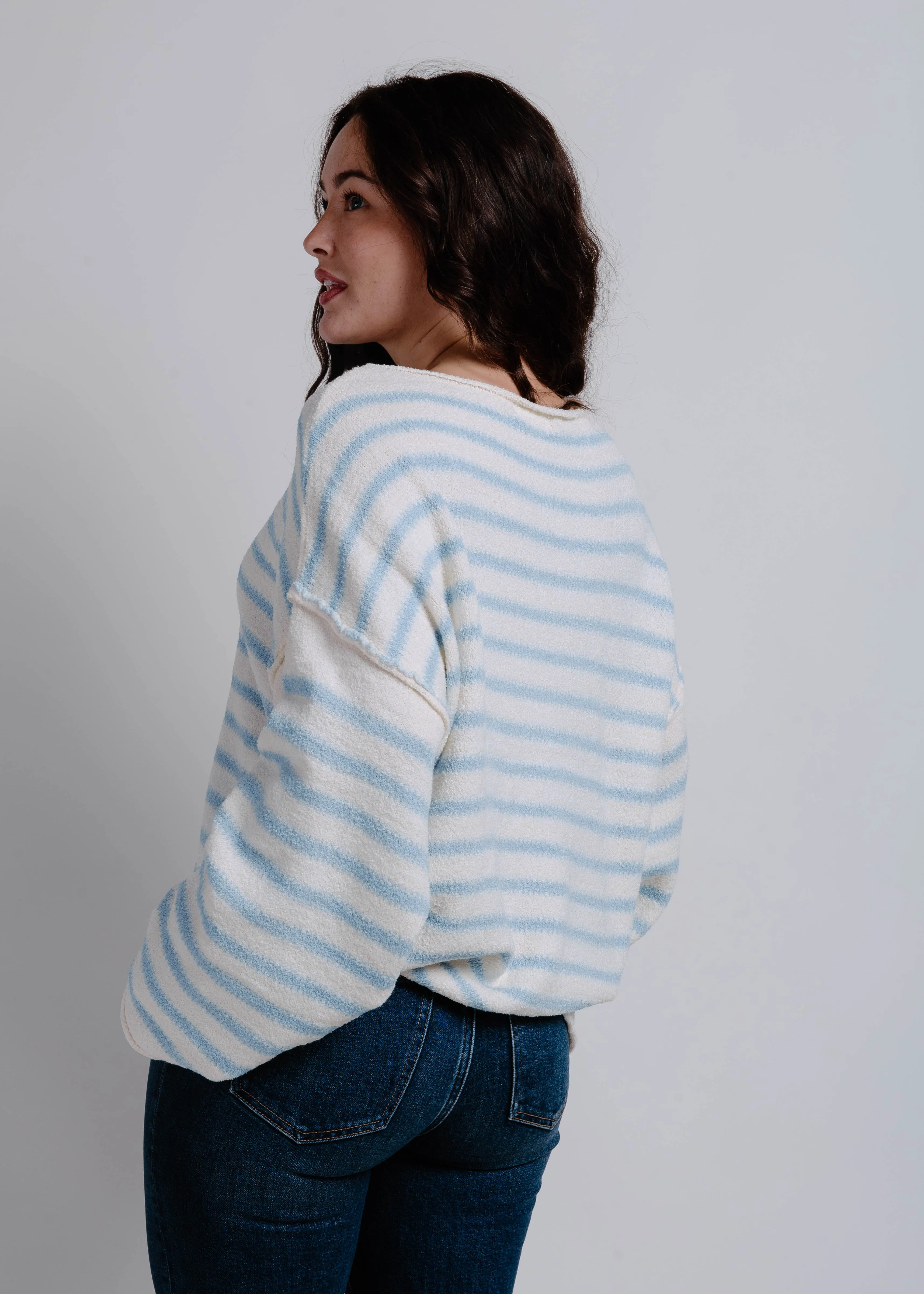 Manny Striped Knit Sweater - Ivory sold by Vinnie Louise product image thumbnail 3