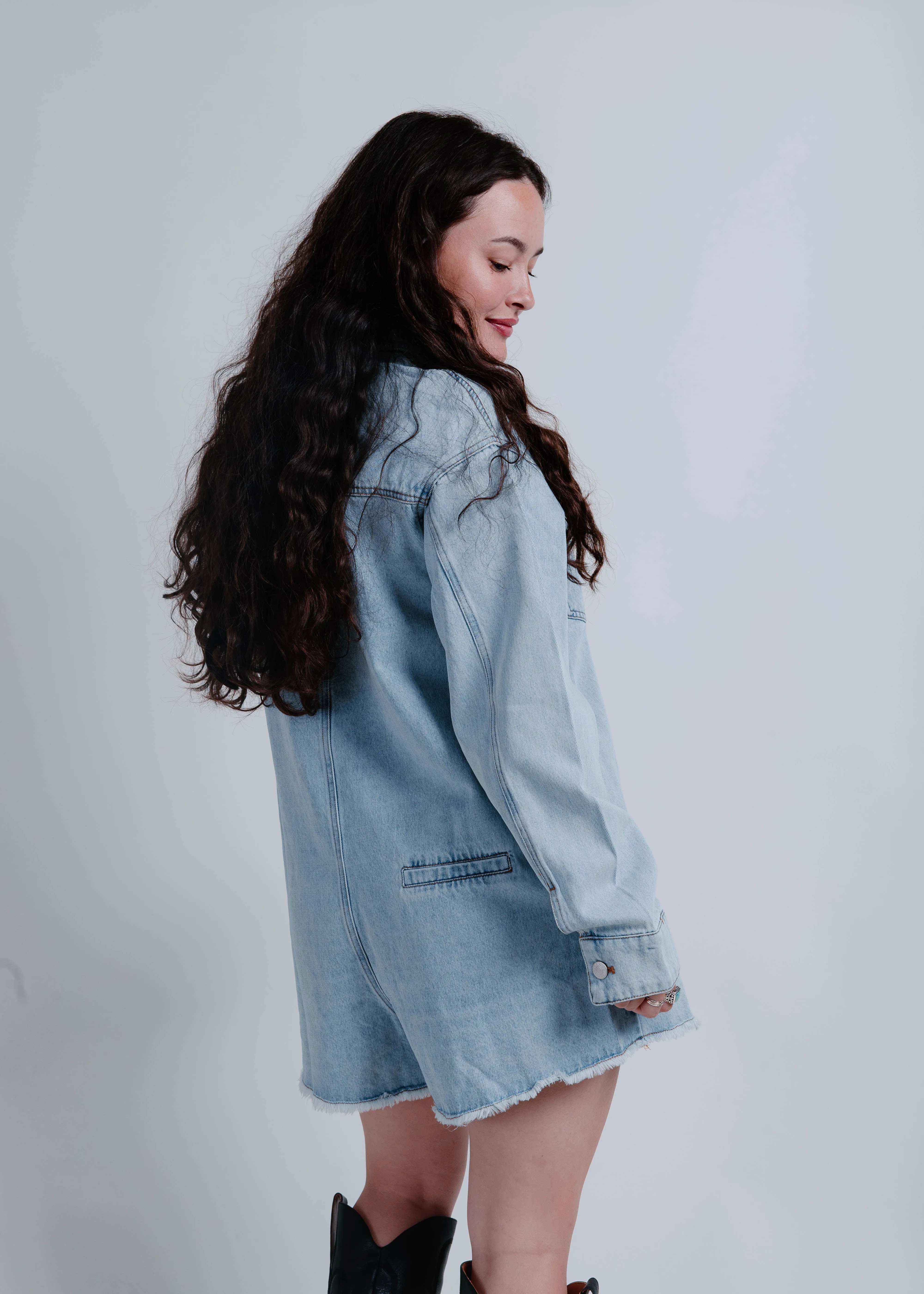 The Karmen Denim Romper sold by Vinnie Louise product image thumbnail 5