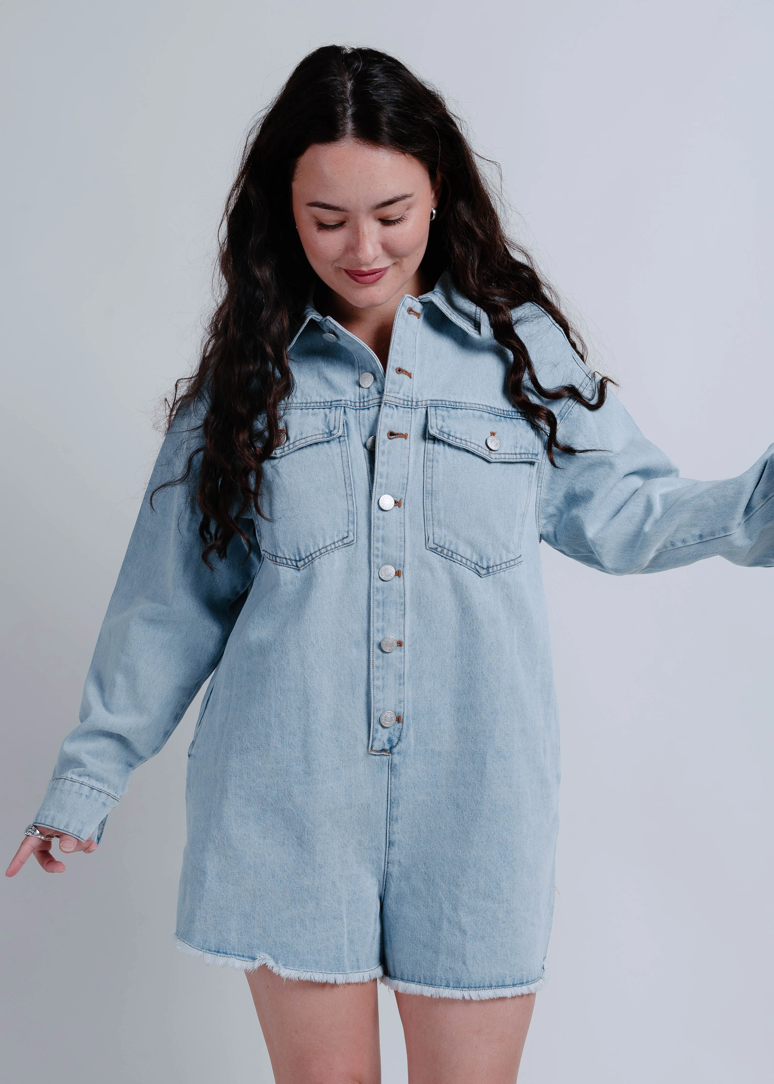 The Karmen Denim Romper sold by Vinnie Louise product image thumbnail 3