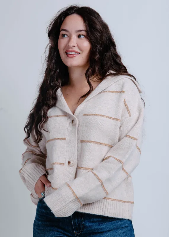 The Leva Striped Top - Taupe sold by Vinnie Louise