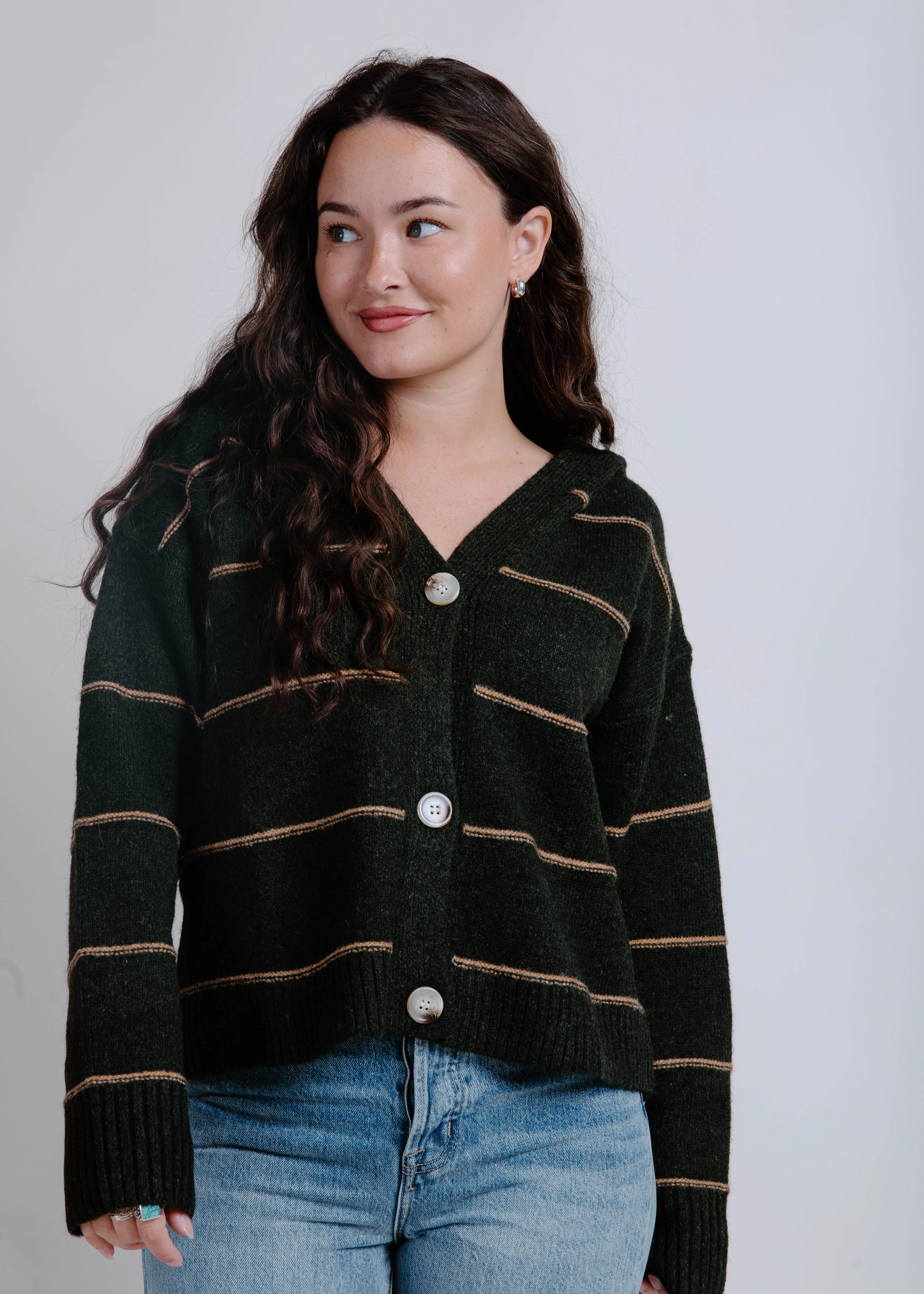 Leva Striped Top - Olive sold by Vinnie Louise product image thumbnail 2